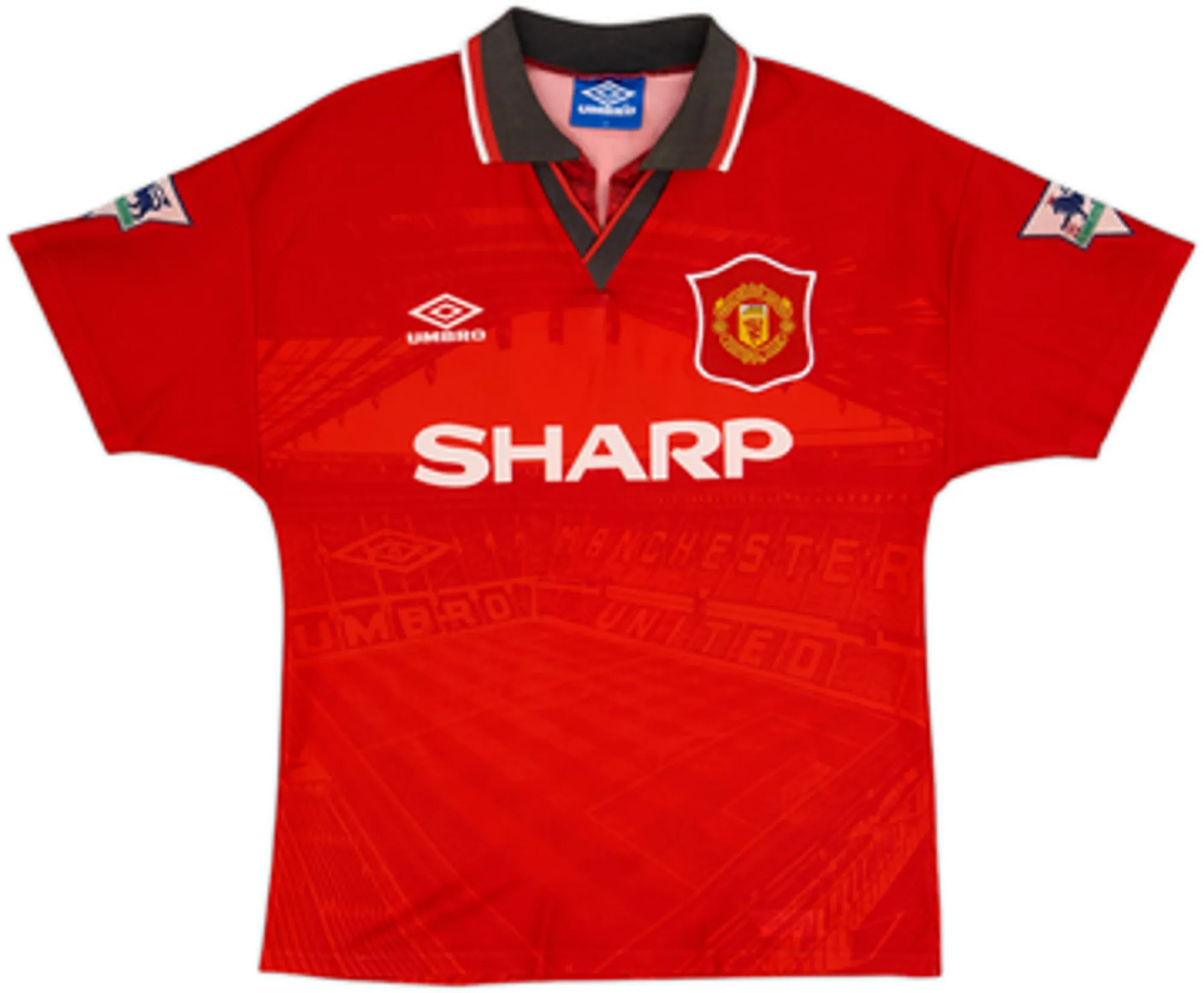 1994-96 Manchester United Home Shirt Cantona #7 - 8/10 - (XL)