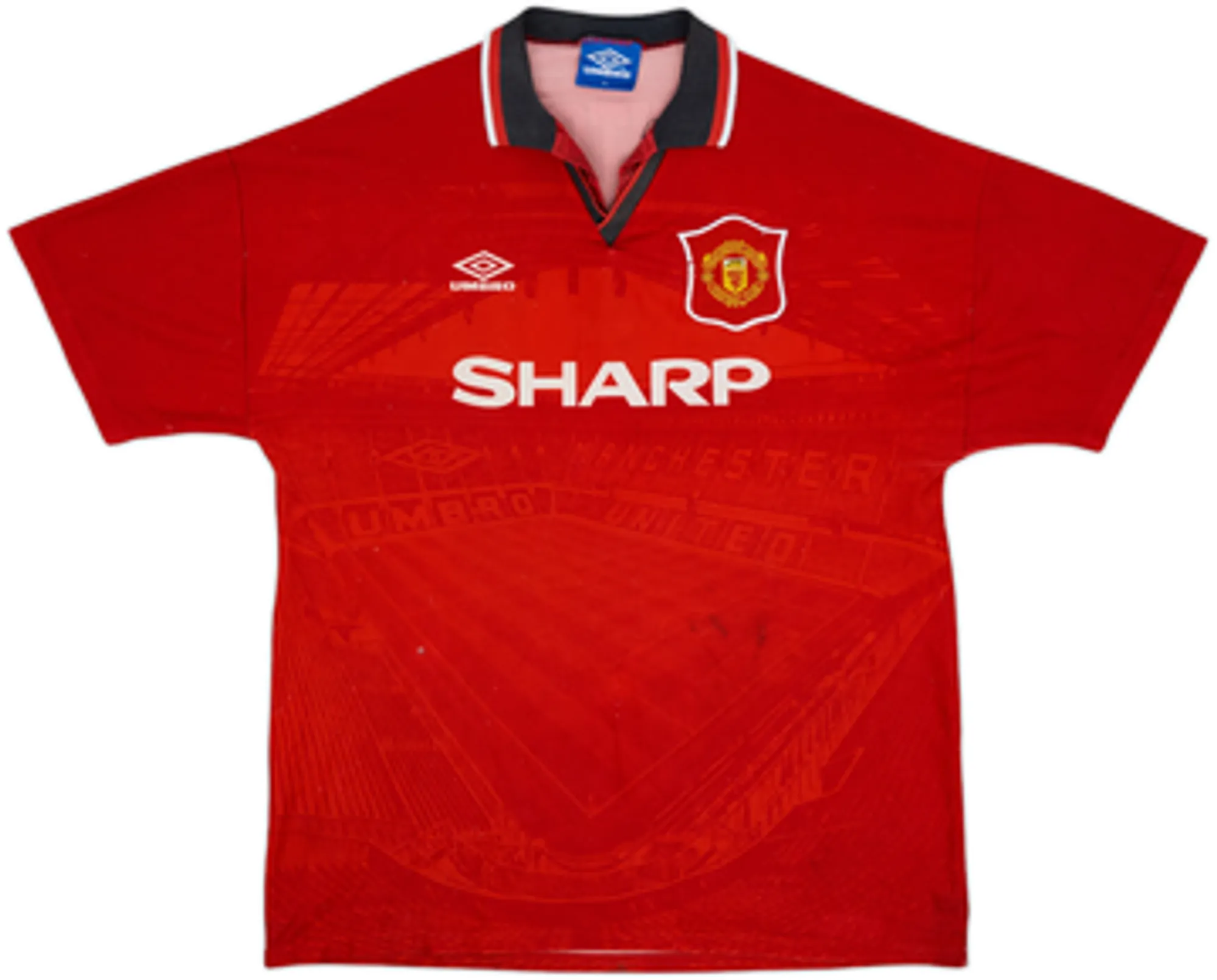 1994-96 Manchester United Home Shirt Cantona #7 - 5/10 - (Y)