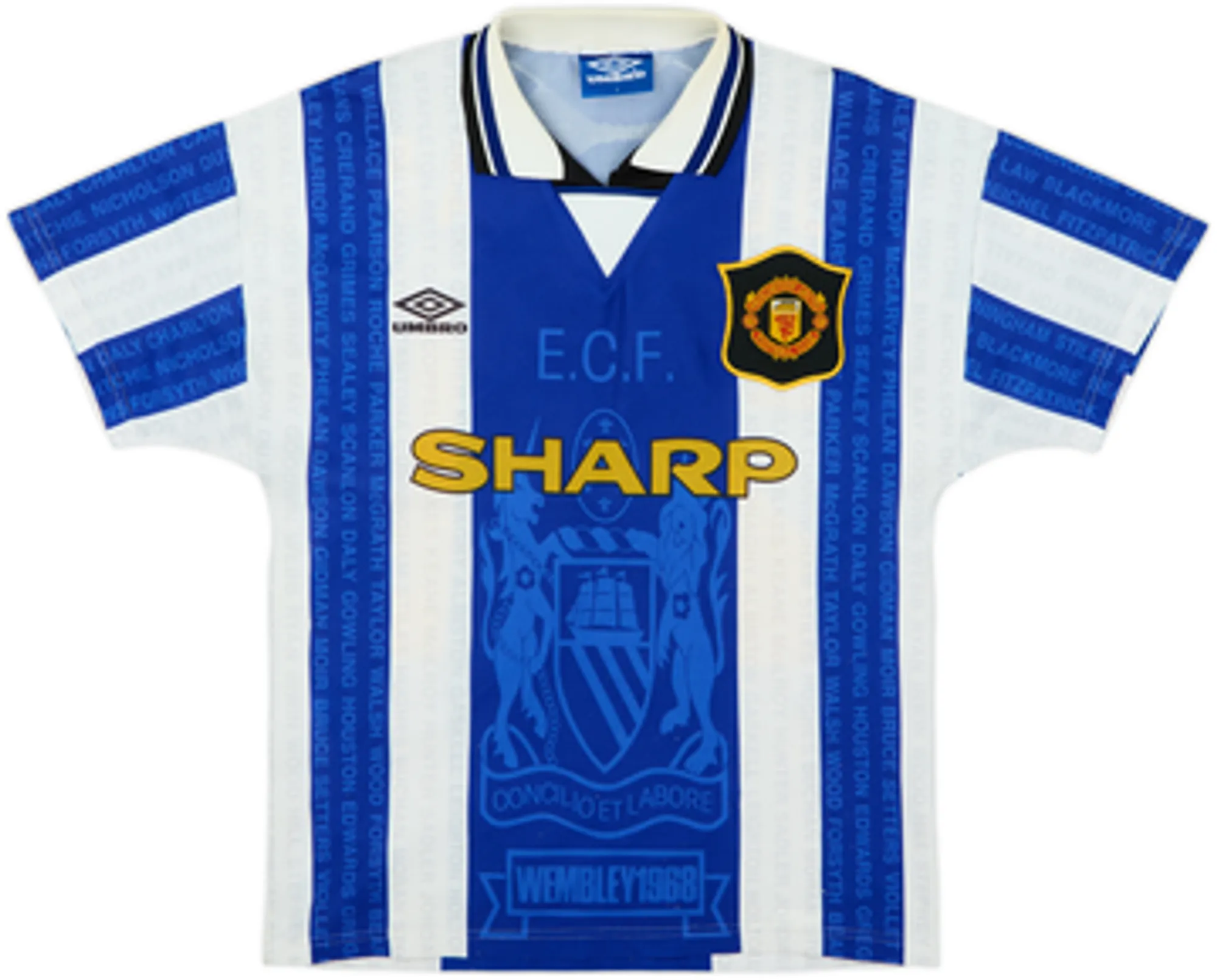 1994-96 Manchester United Third Shirt Beckham #24 - 8/10 - (L)