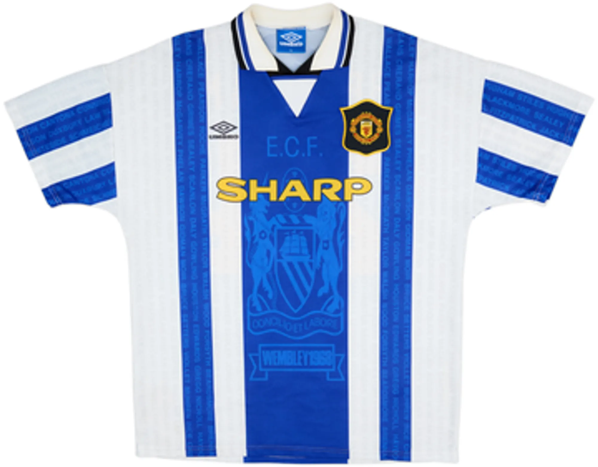 1994-96 Manchester United Third Shirt Beckham #24 - 7/10 - (L)