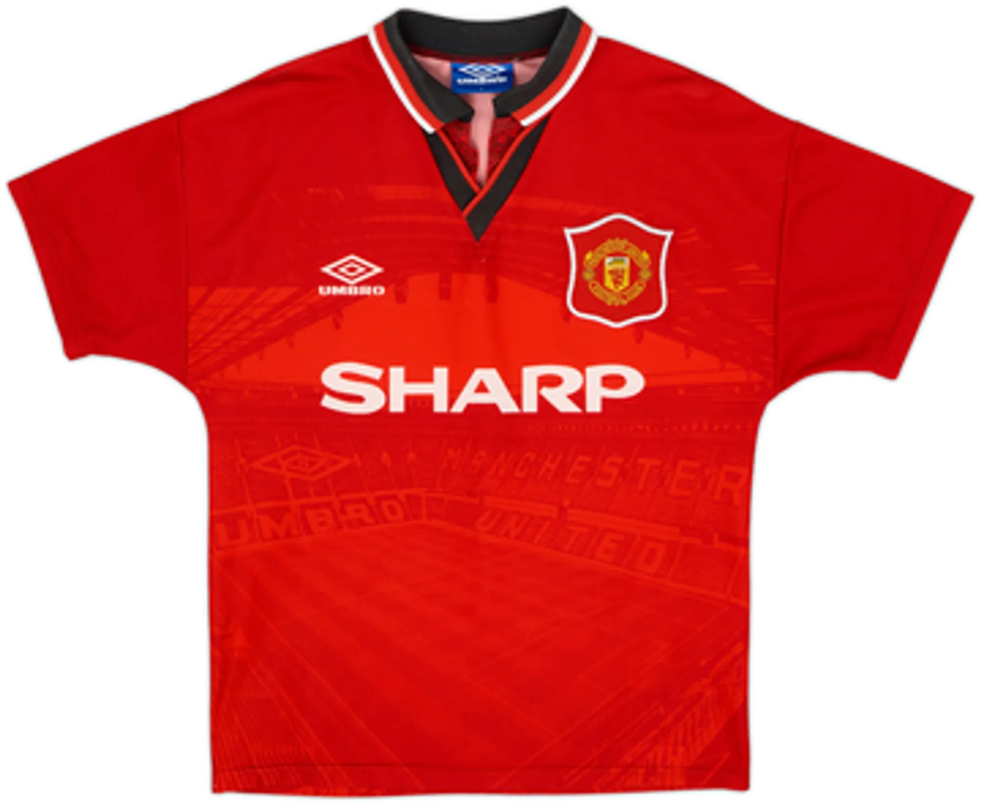 1994-96 Manchester United Home Shirt Beckham #24 - 6/10 - (XL)