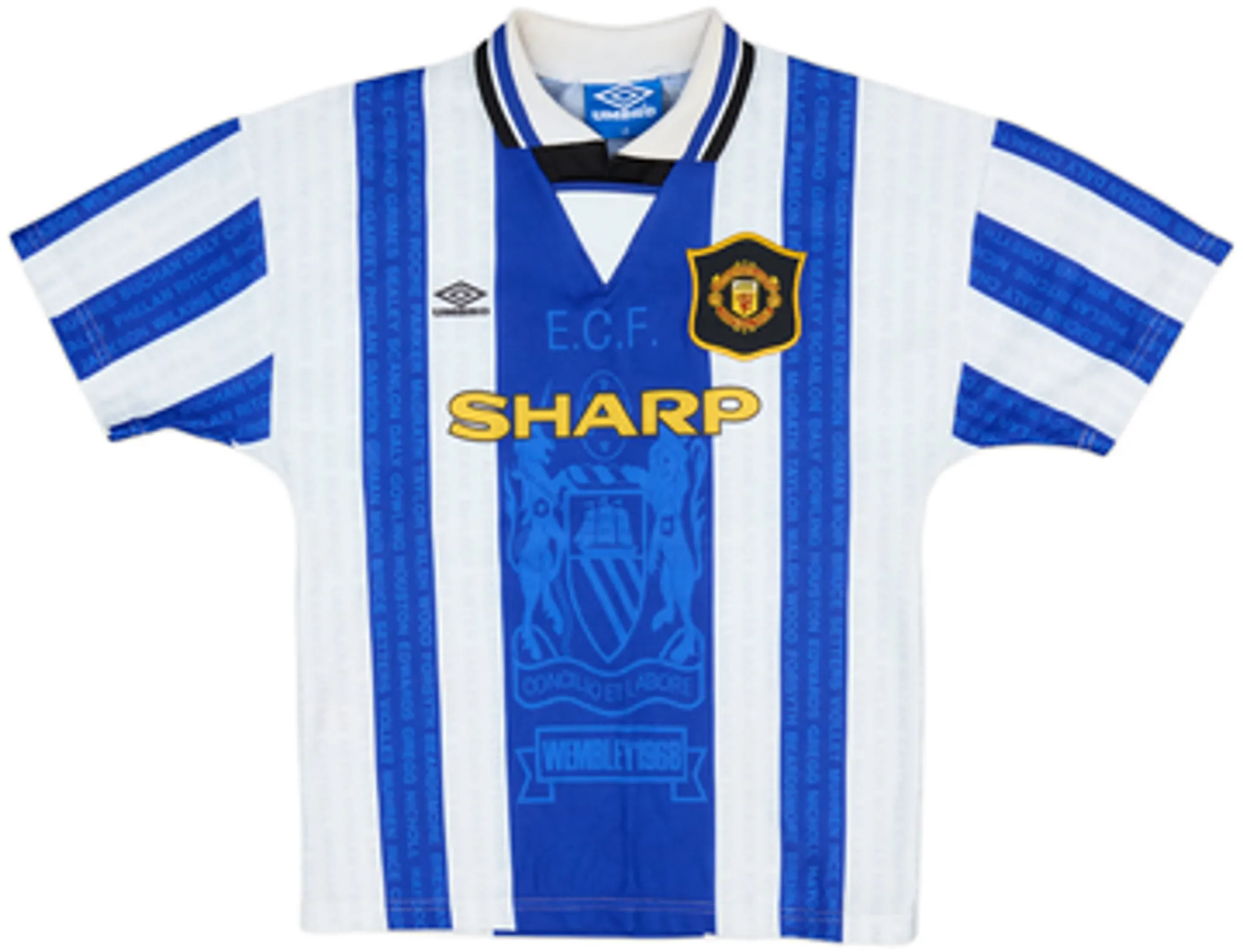 1994-96 Manchester United Third Full Kit - 8/10 - (L.Boys)