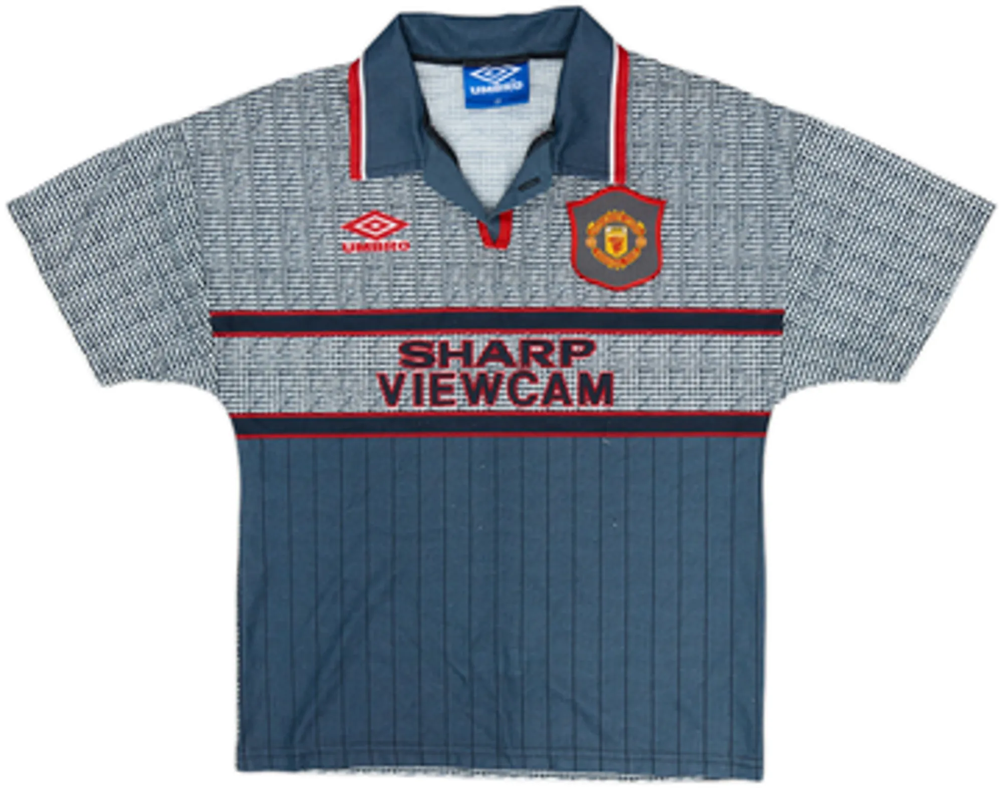 1995-96 Manchester United Away Full Kit - 7/10 - (L.Boys)