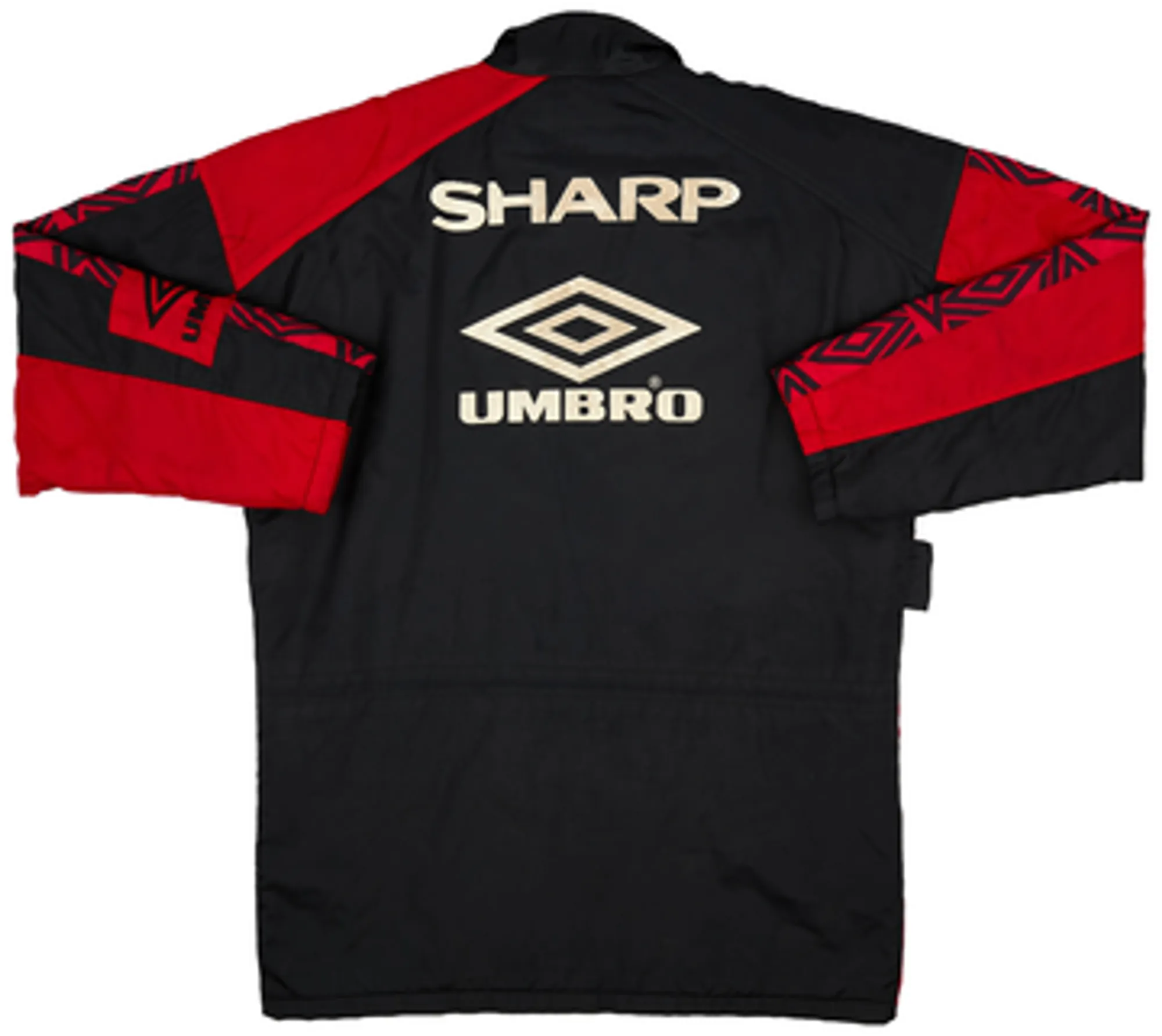 1995-96 Manchester United Umbro Padded Bench Coat - 6/10 - (M)