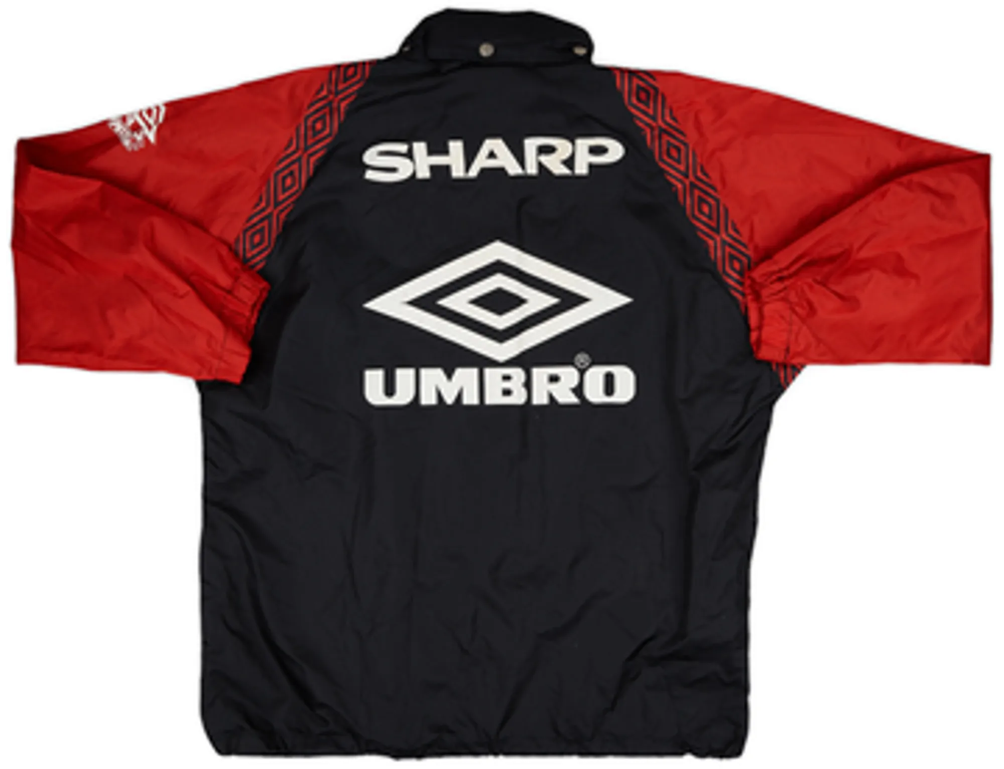 1995-97 Manchester United Umbro Hooded Rain Jacket - 8/10 - (M)