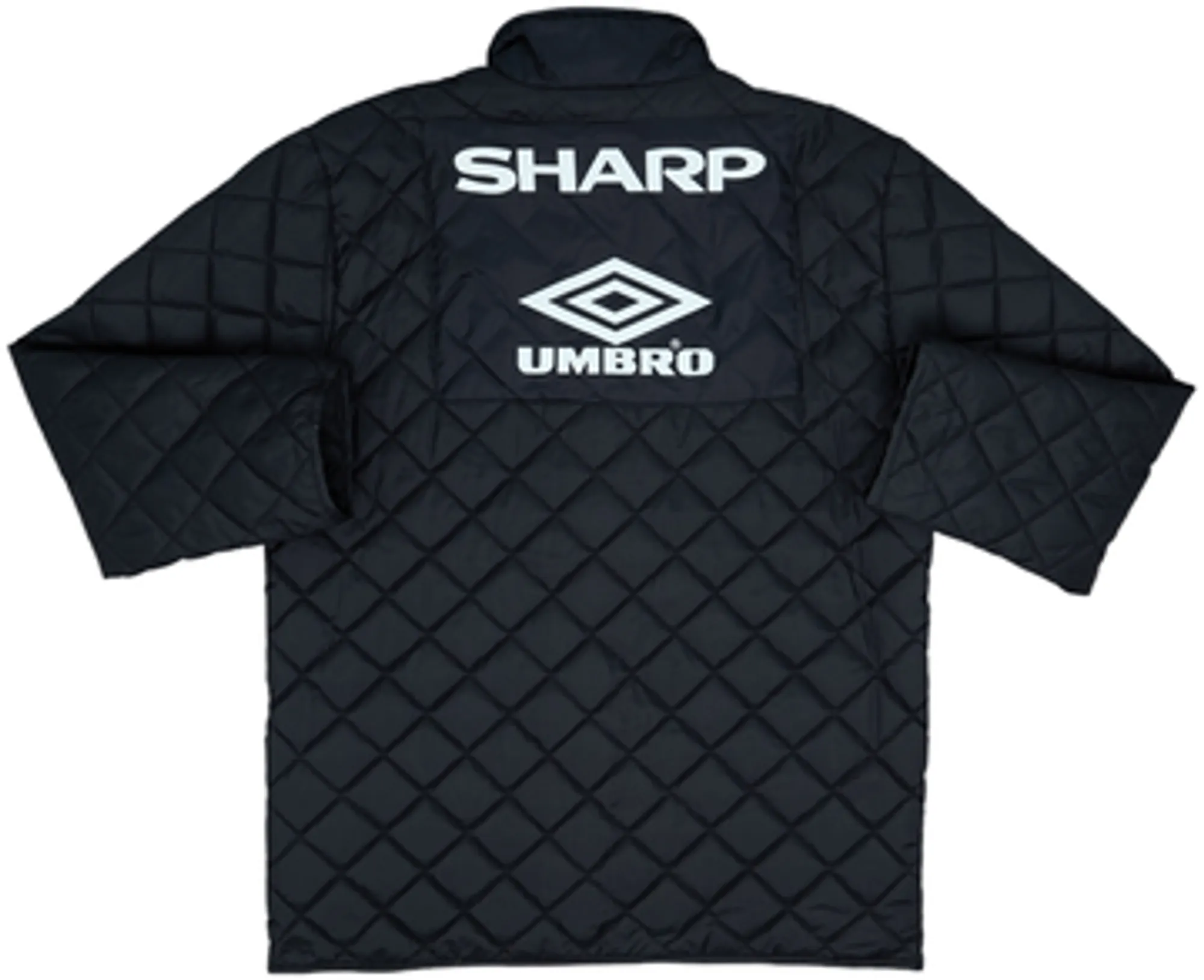 1996-97 Manchester United Umbro Quilted Jacket - 8/10 - (L)