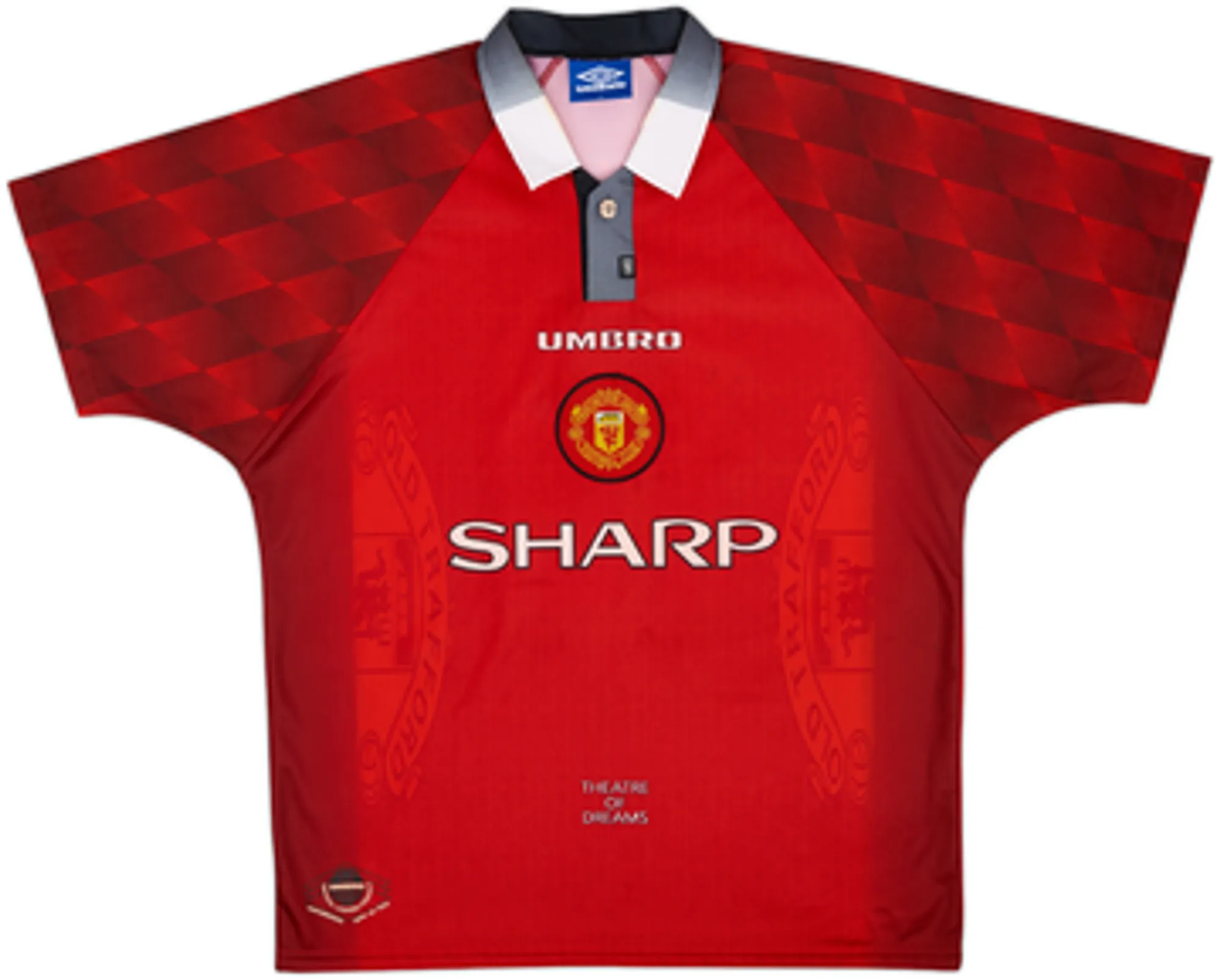 1996-98 Manchester United Home Shirt Beckham #10 - 7/10 - (XL)