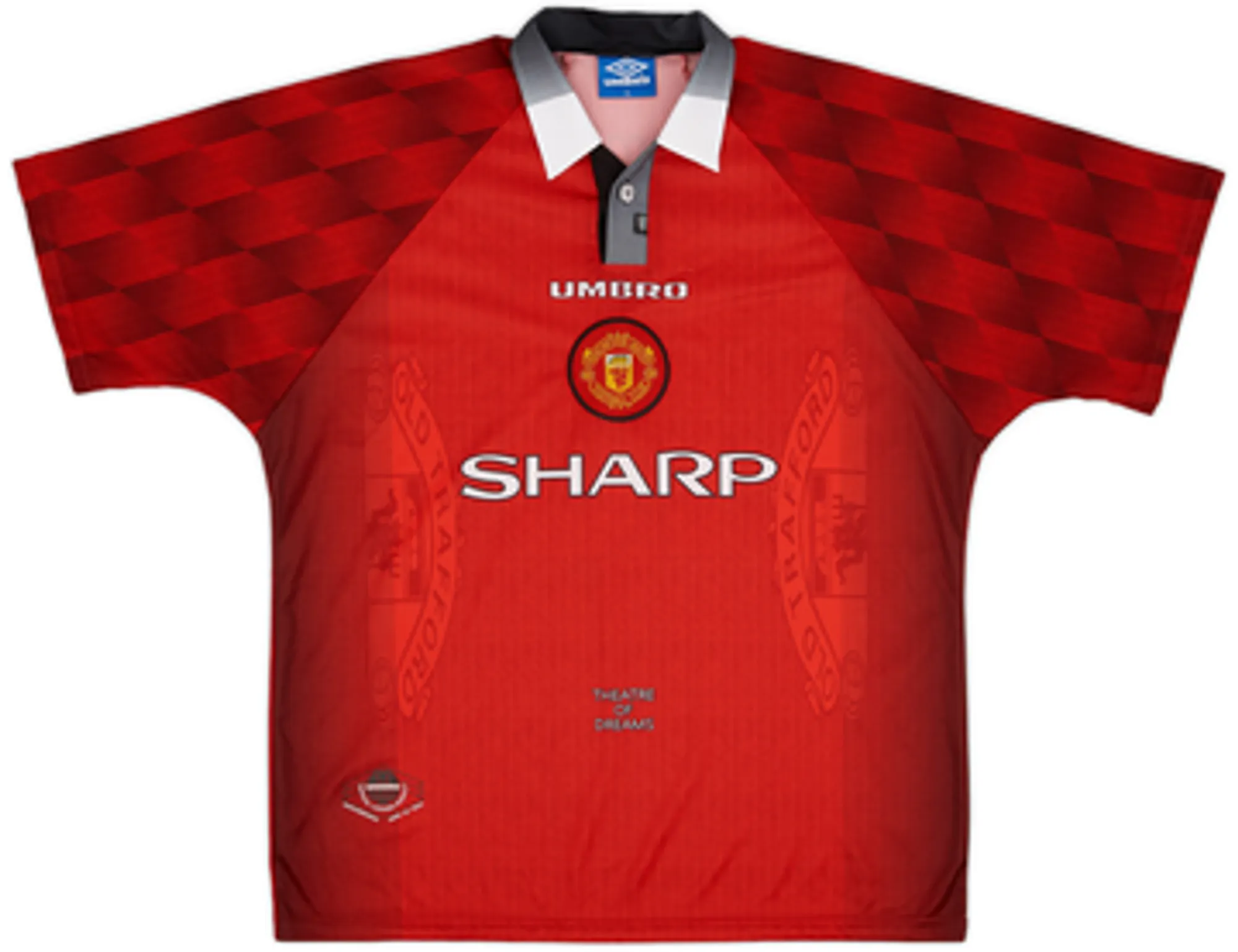 1996-98 Manchester United Home Shirt Cantona #7EL