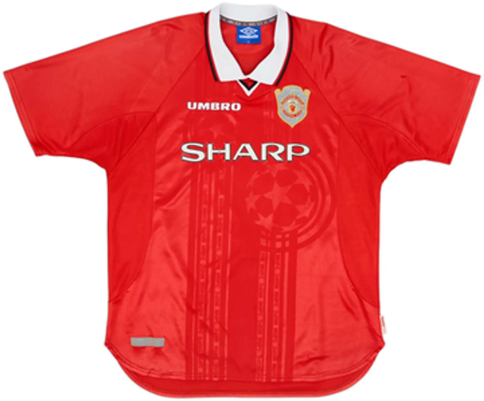 1997-00 Manchester United CL Shirt Beckham #7 - 6/10 - (XL)