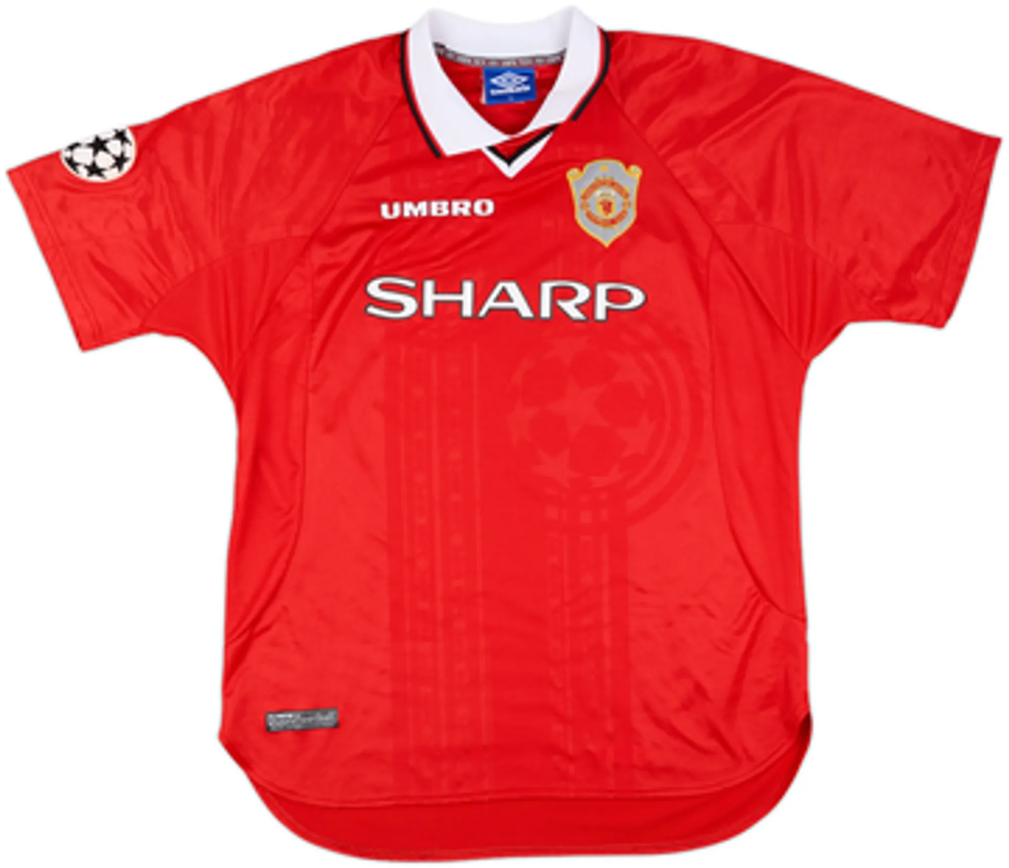 1997-00 Manchester United CL Shirt Beckham #7 - 8/10 - (M)