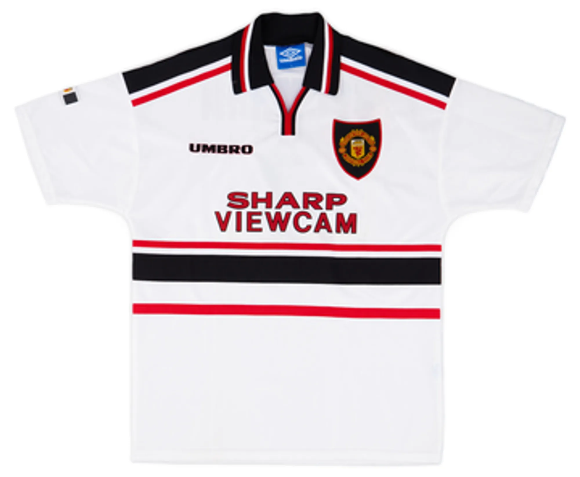 1997-99 Manchester United Away Shirt Beckham #7EM