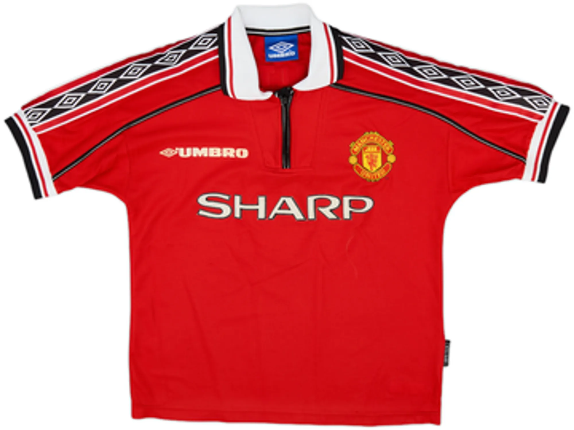 1998-00 Manchester United Home Shirt Butt #8 - 6/10 - (Y)