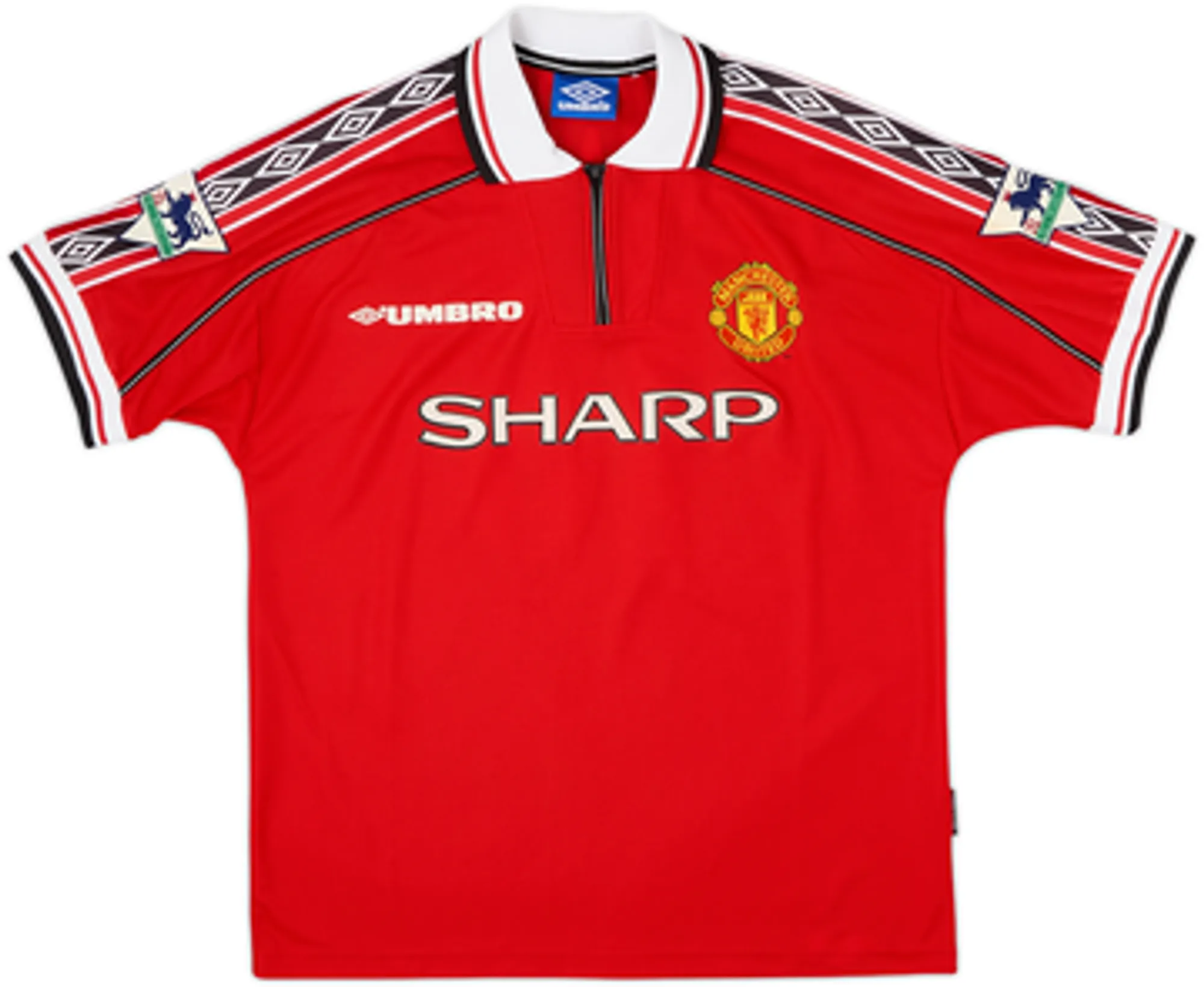 1998-00 Manchester United Home Shirt Keane #16 - 8/10 - (L)
