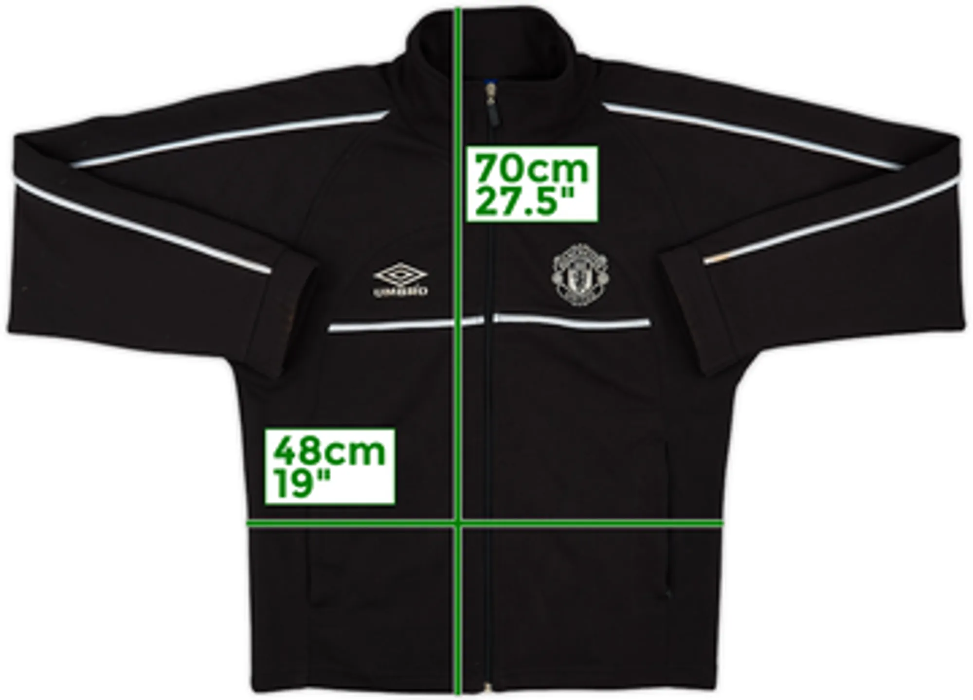 1998-99 Manchester United Umbro Track Jacket - 10/10 - (S)
