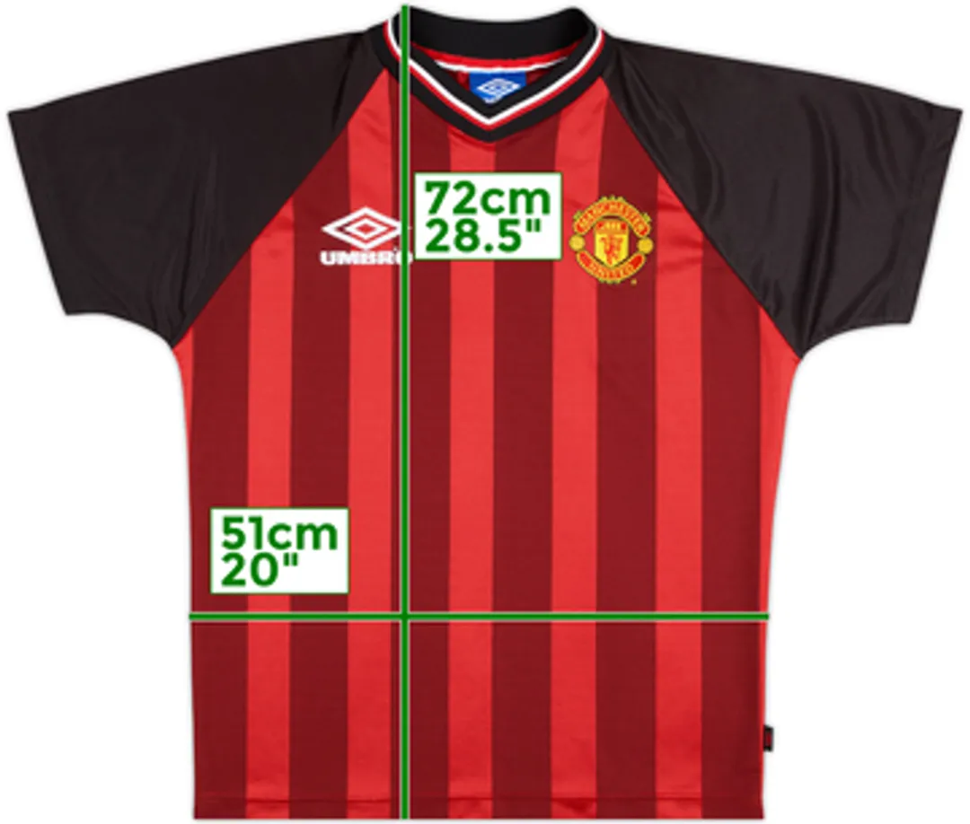 1998-99 Manchester United Umbro Training Shirt - 8/10 - (L.Boys