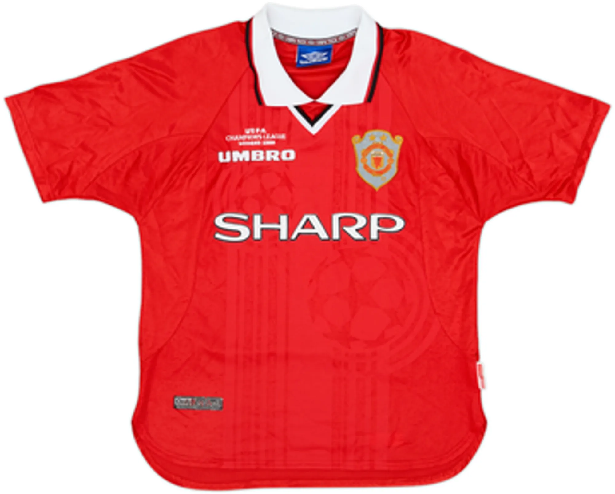 1999-00 Manchester United 'CL Winners' Shirt Beckham #7 - 8/10 - (Y)