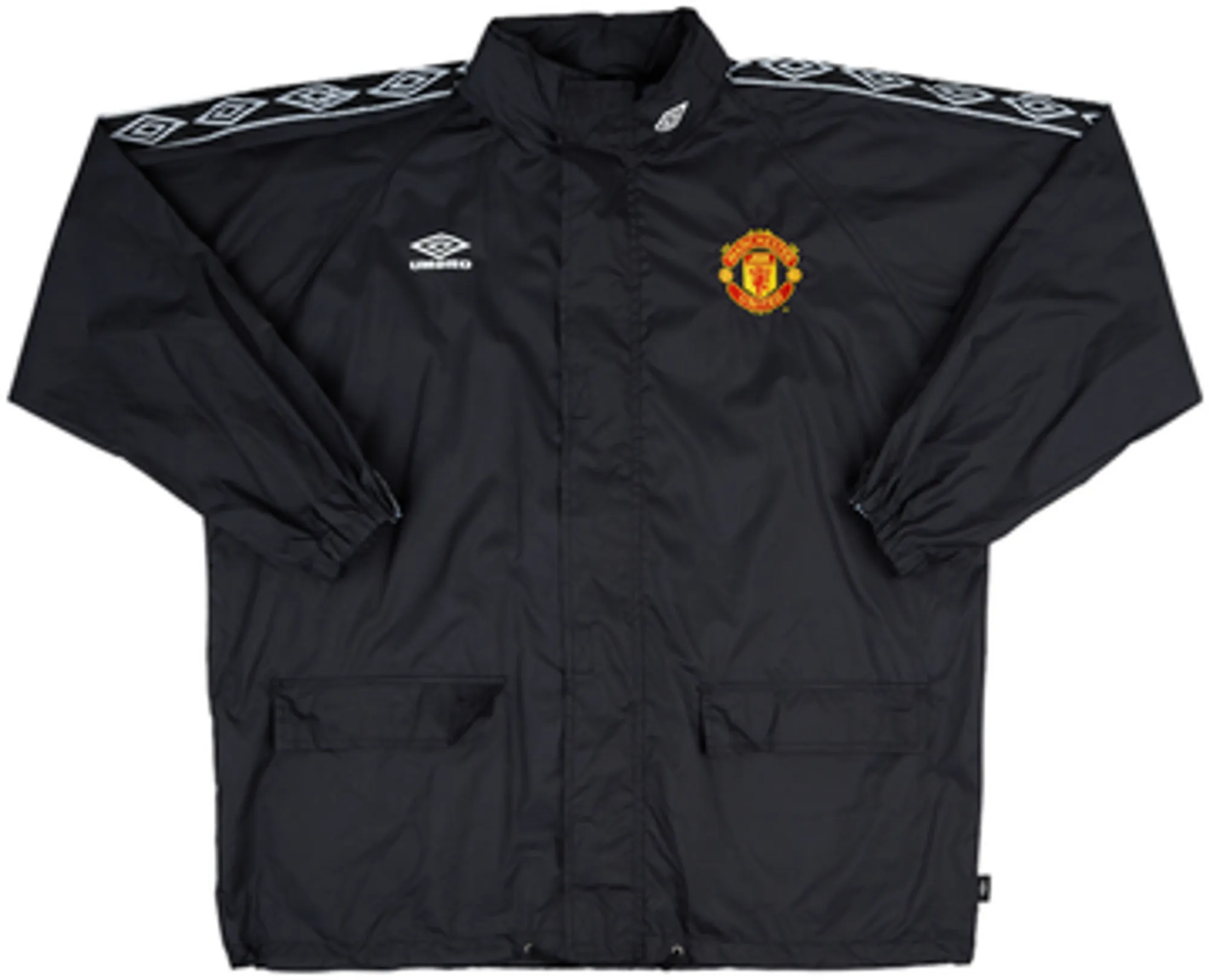 1999-00 Manchester United Umbro Hooded Rain Jacket - 8/10 - (L)