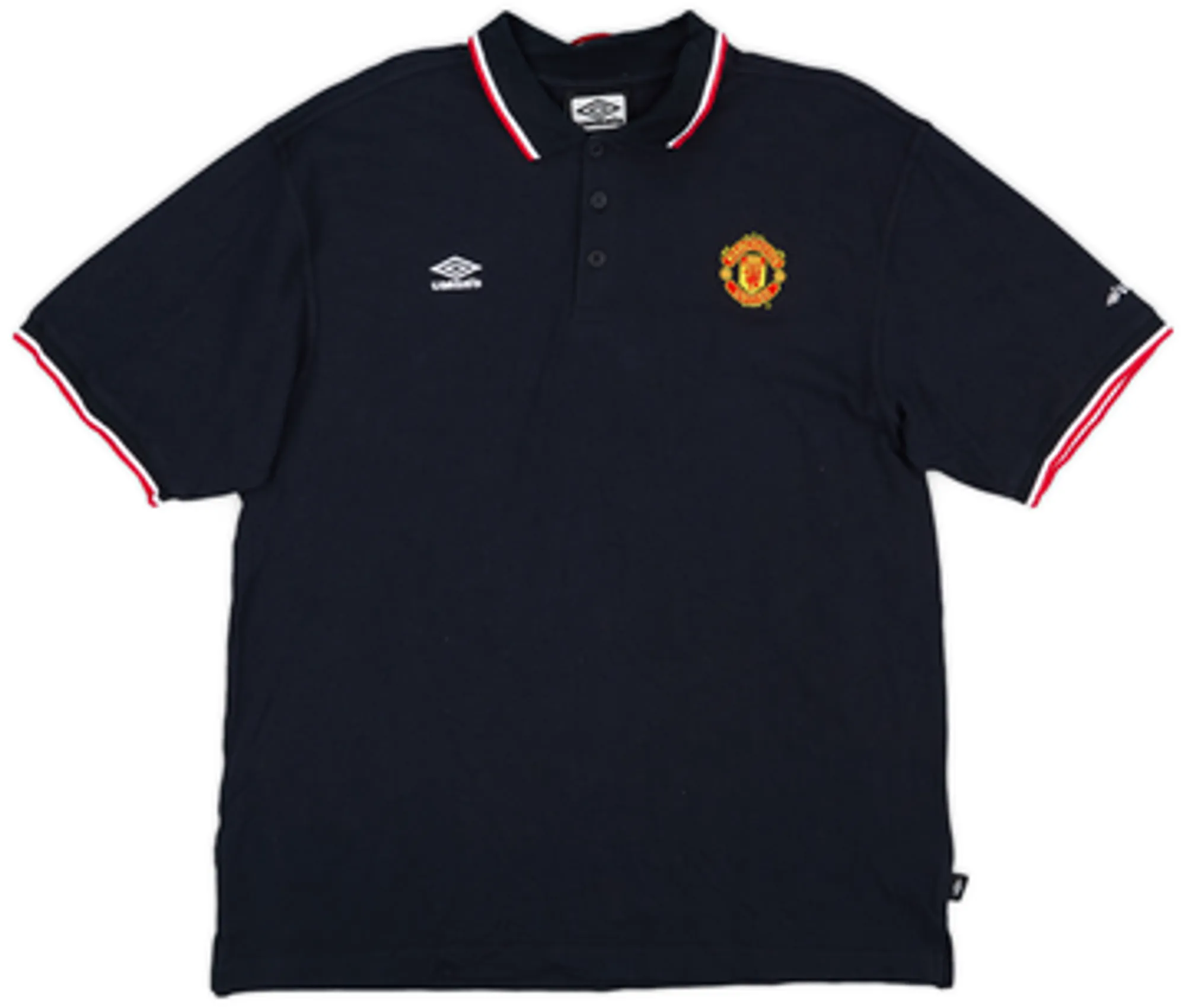 2000-01 Manchester United Umbro Polo Shirt - 9/10 - (L)