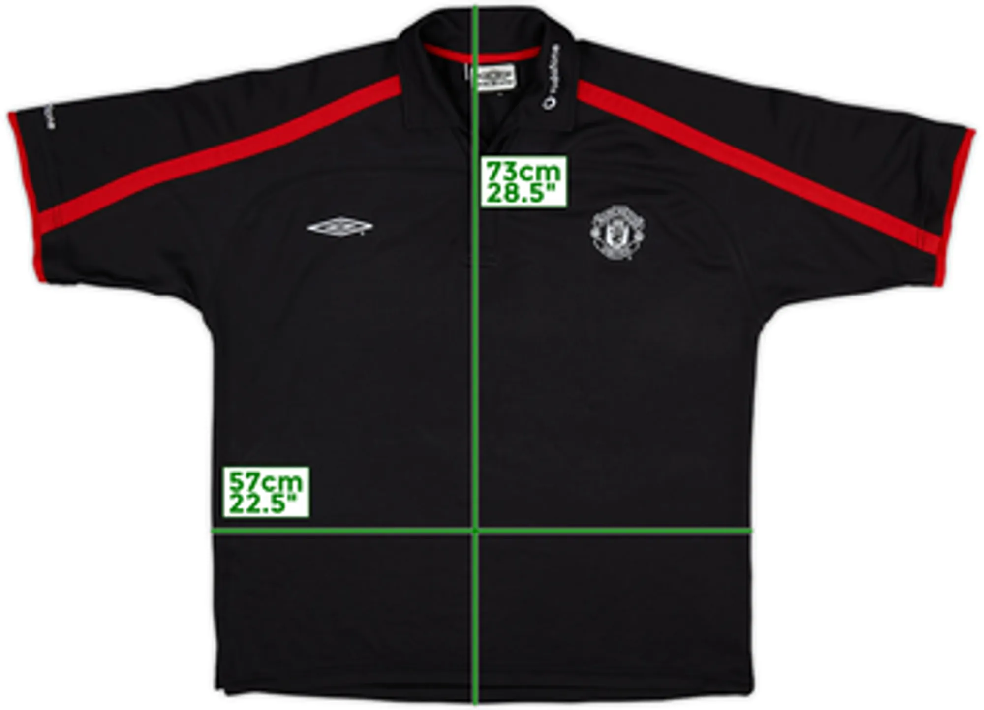 2001-02 Manchester United Umbro Polo Shirt - 8/10 - (L)