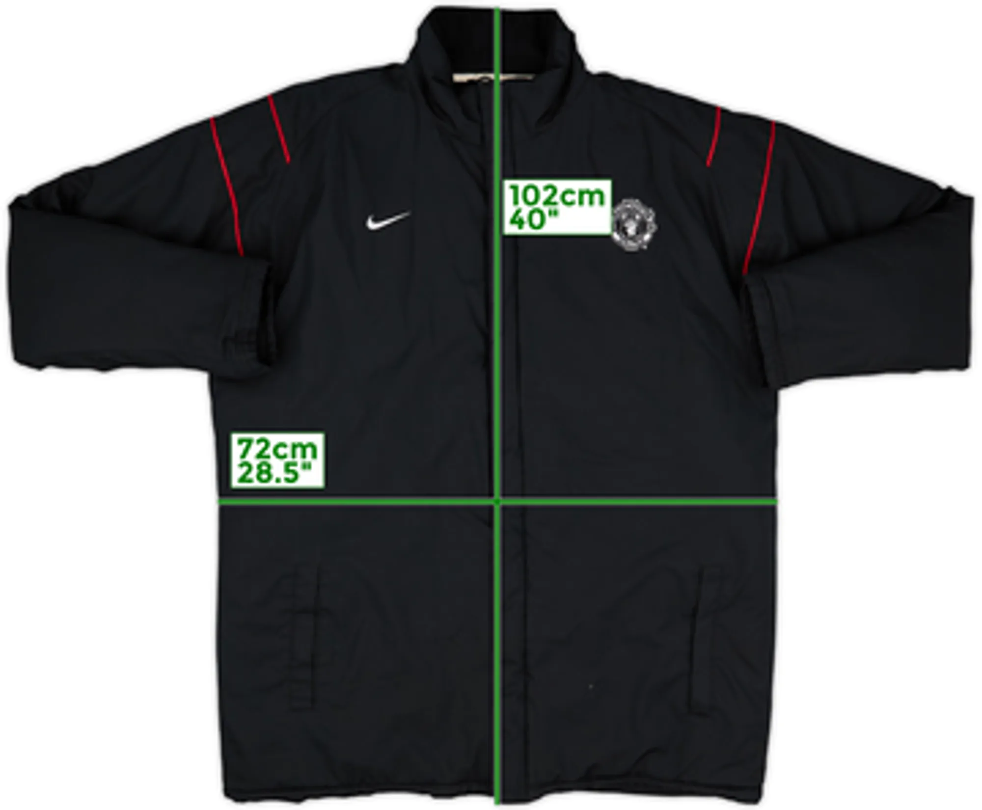 2003-04 Manchester United Nike Padded Bench Coat - 8/10 - (L)