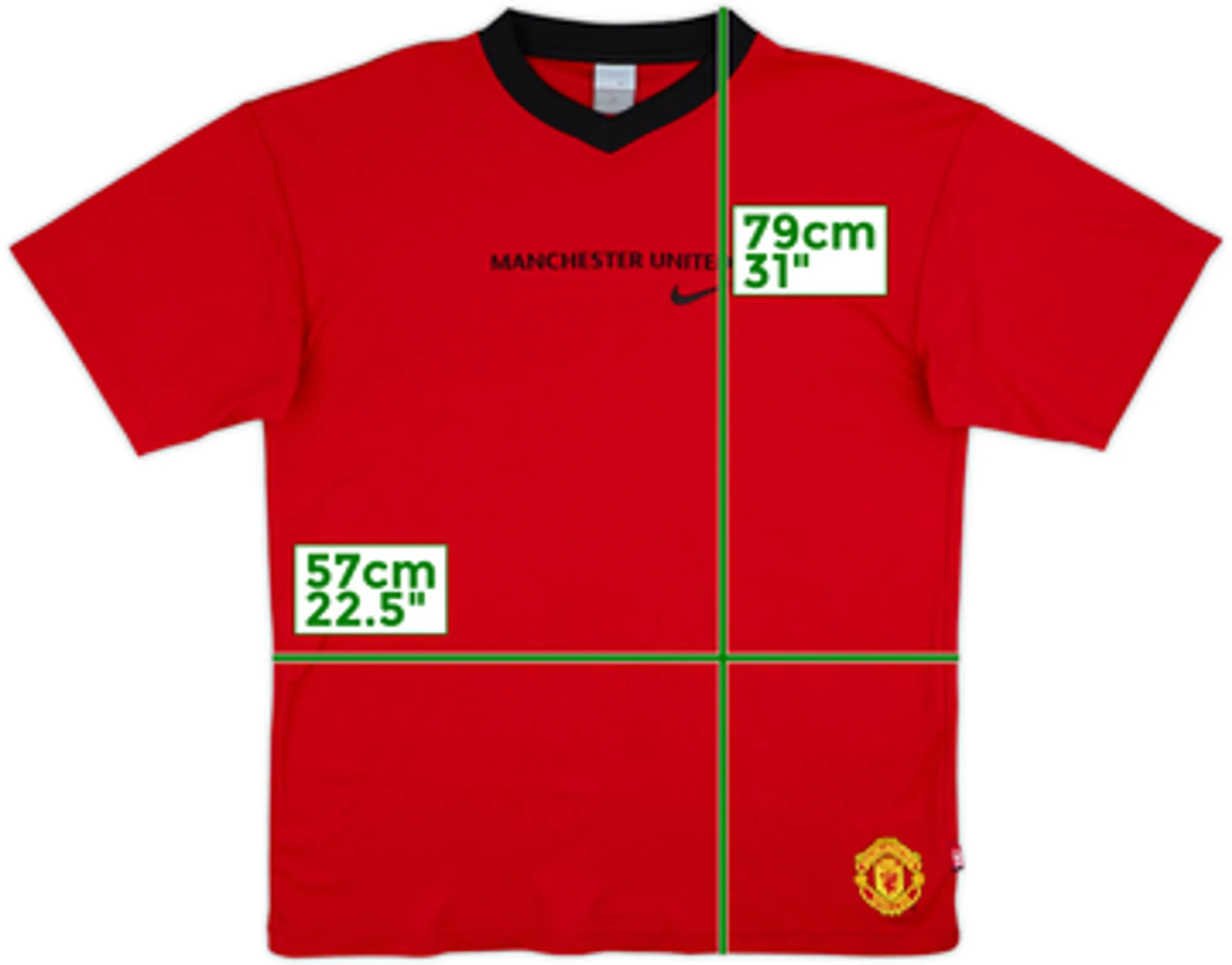 2004-05 Manchester United Nike Cotton Tee - 8/10 - (L)