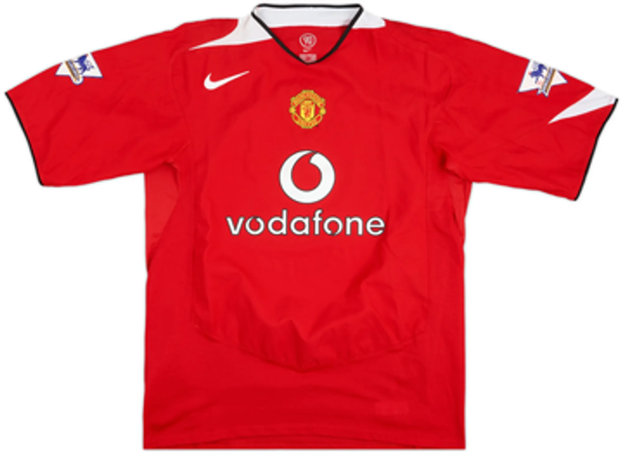 2004-06 Manchester United Home Shirt Saha #9 - 8/10 - (S)