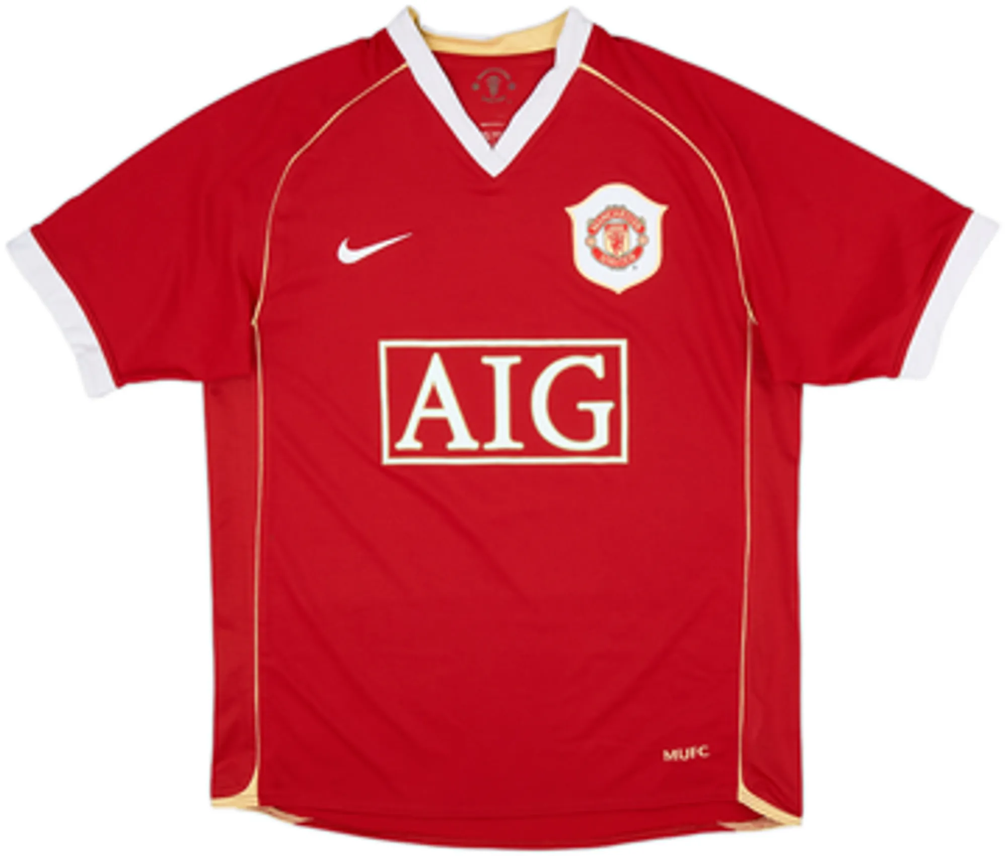 2006-07 Manchester United Home Shirt Heinze #4 - 6/10 - (M)
