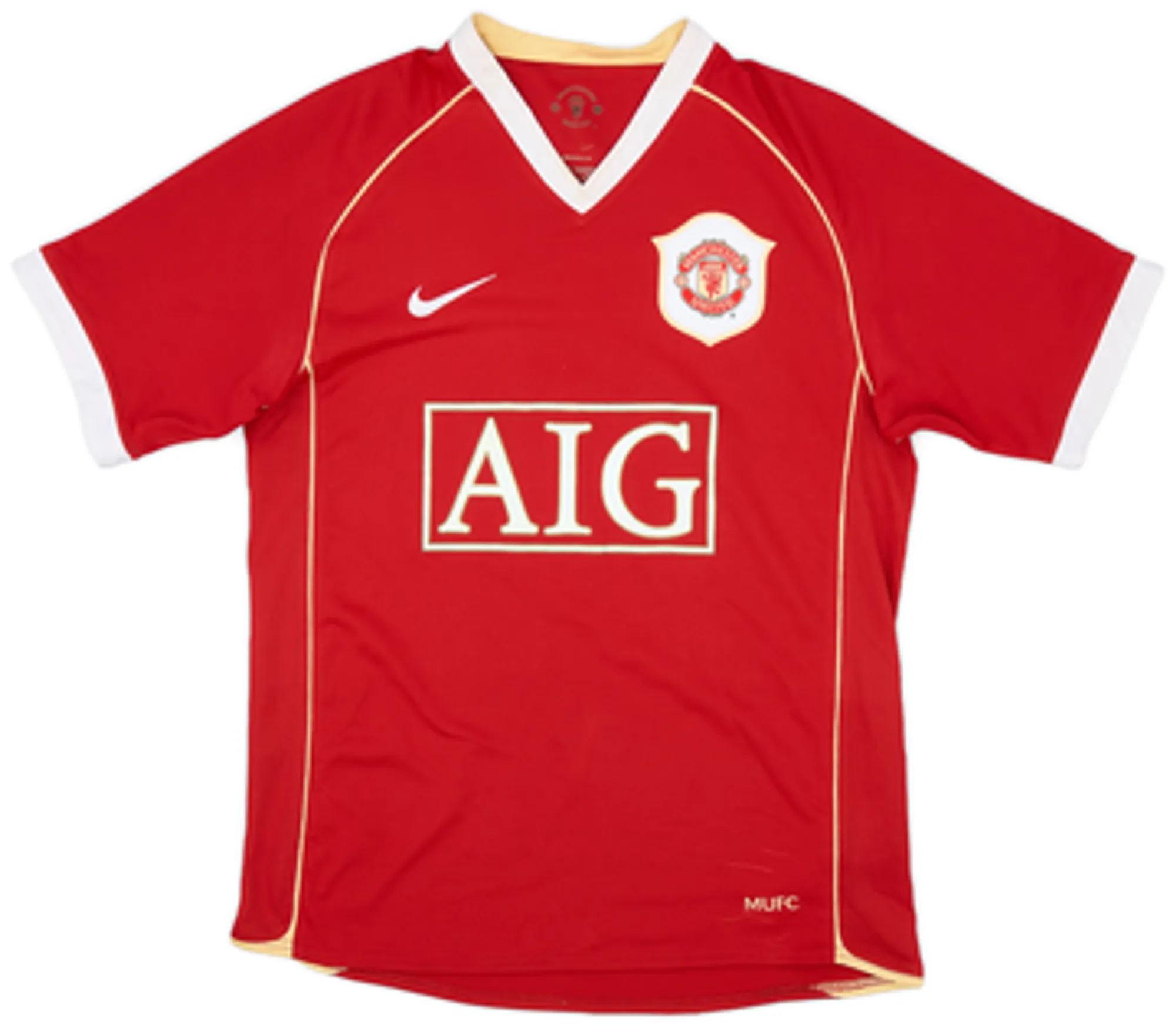 2006-07 Manchester United Home Shirt Smith #14 - 6/10 - (M)