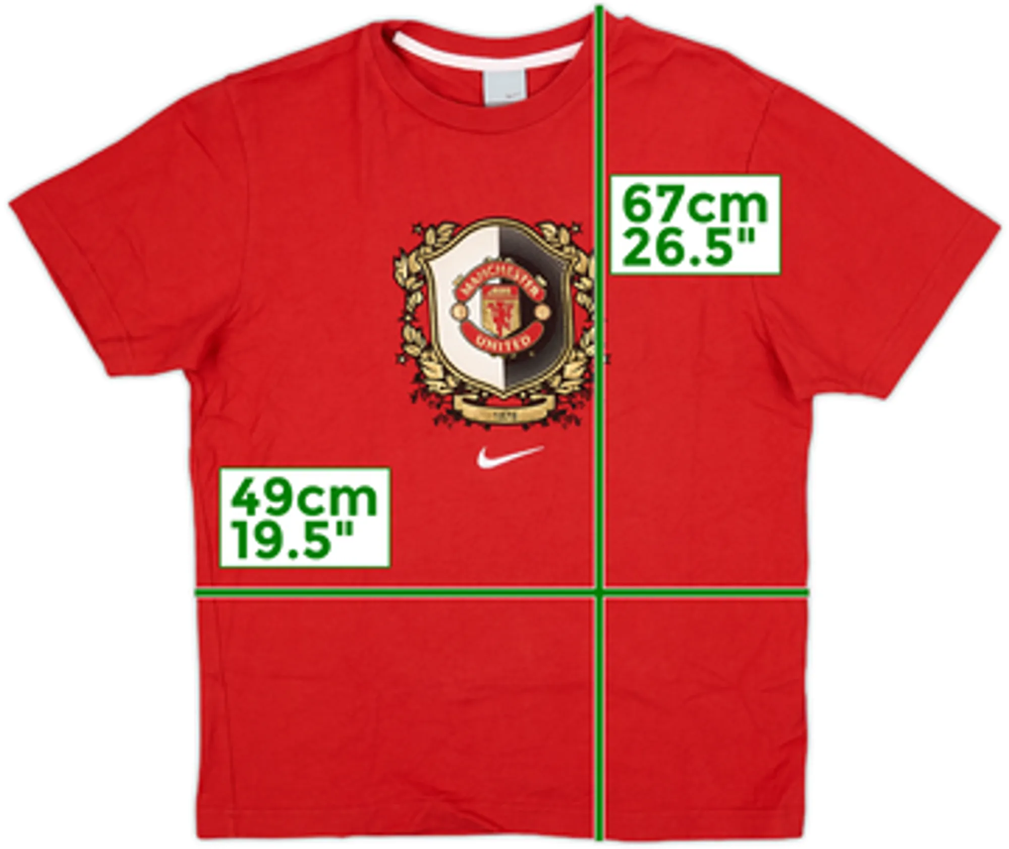 2006-07 Manchester United Nike Graphic Tee - 9/10 - (M)