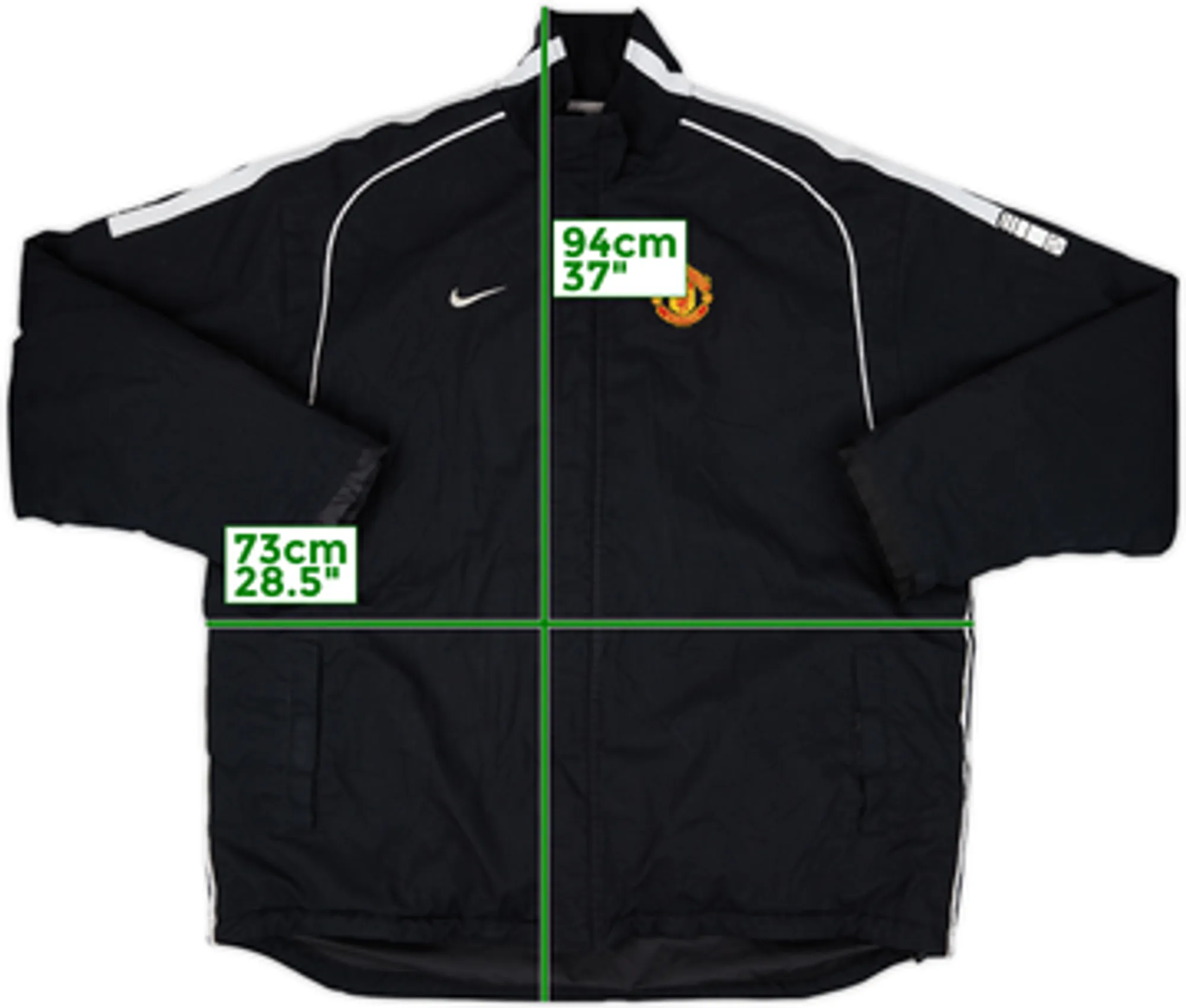 2006-07 Manchester United Nike Padded Bench Coat - 8/10 - (L)