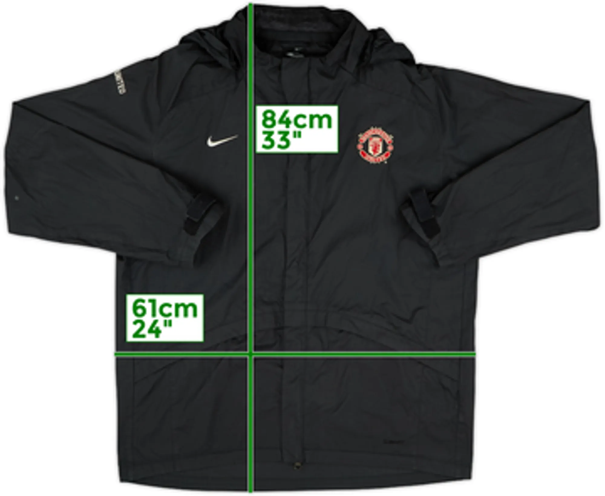 2006-08 Manchester United Nike Hooded Rain Jacket - 8/10 - (M)