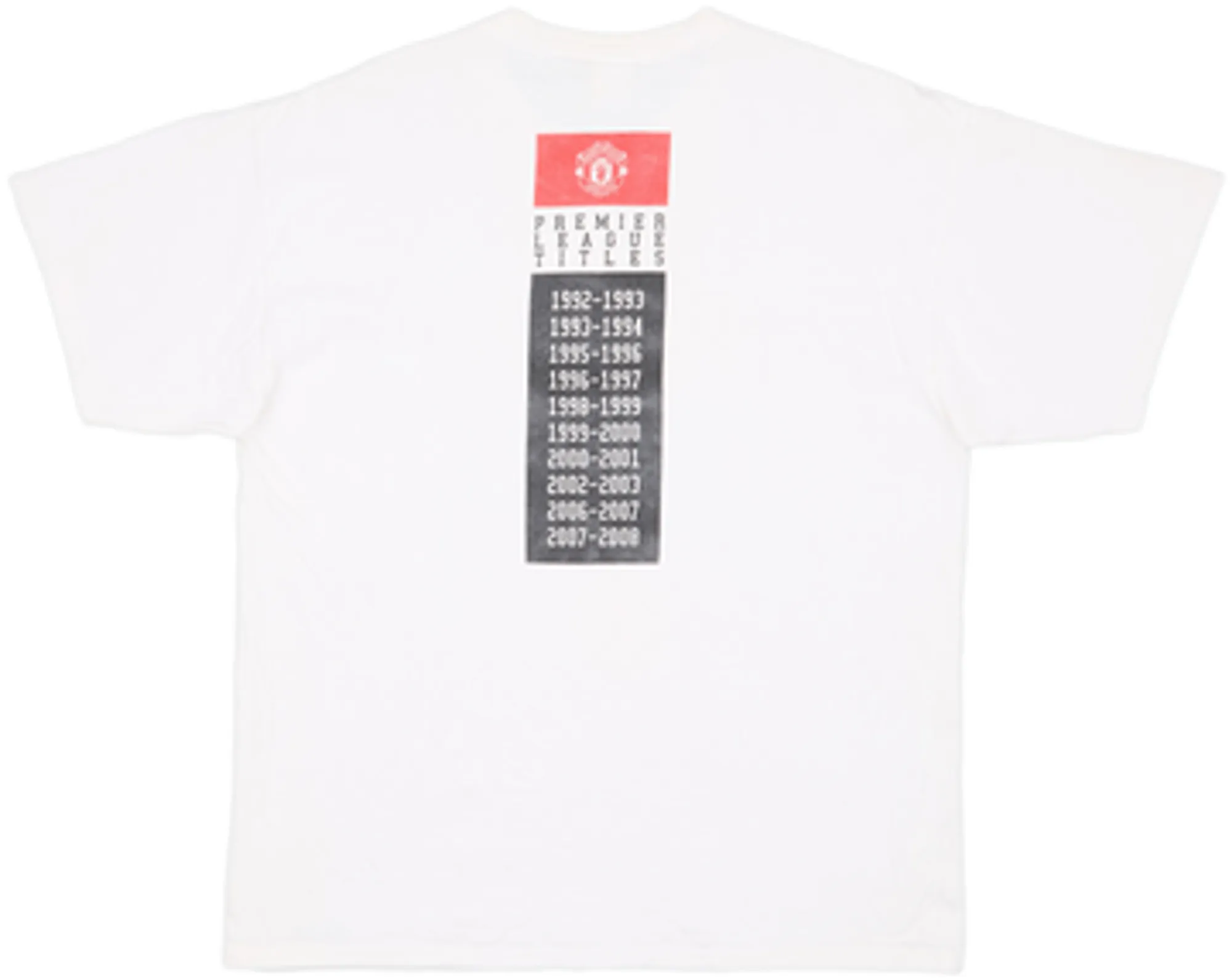 2007-08 Manchester United 'Champions' Graphic Tee - 7/10 - (XL)