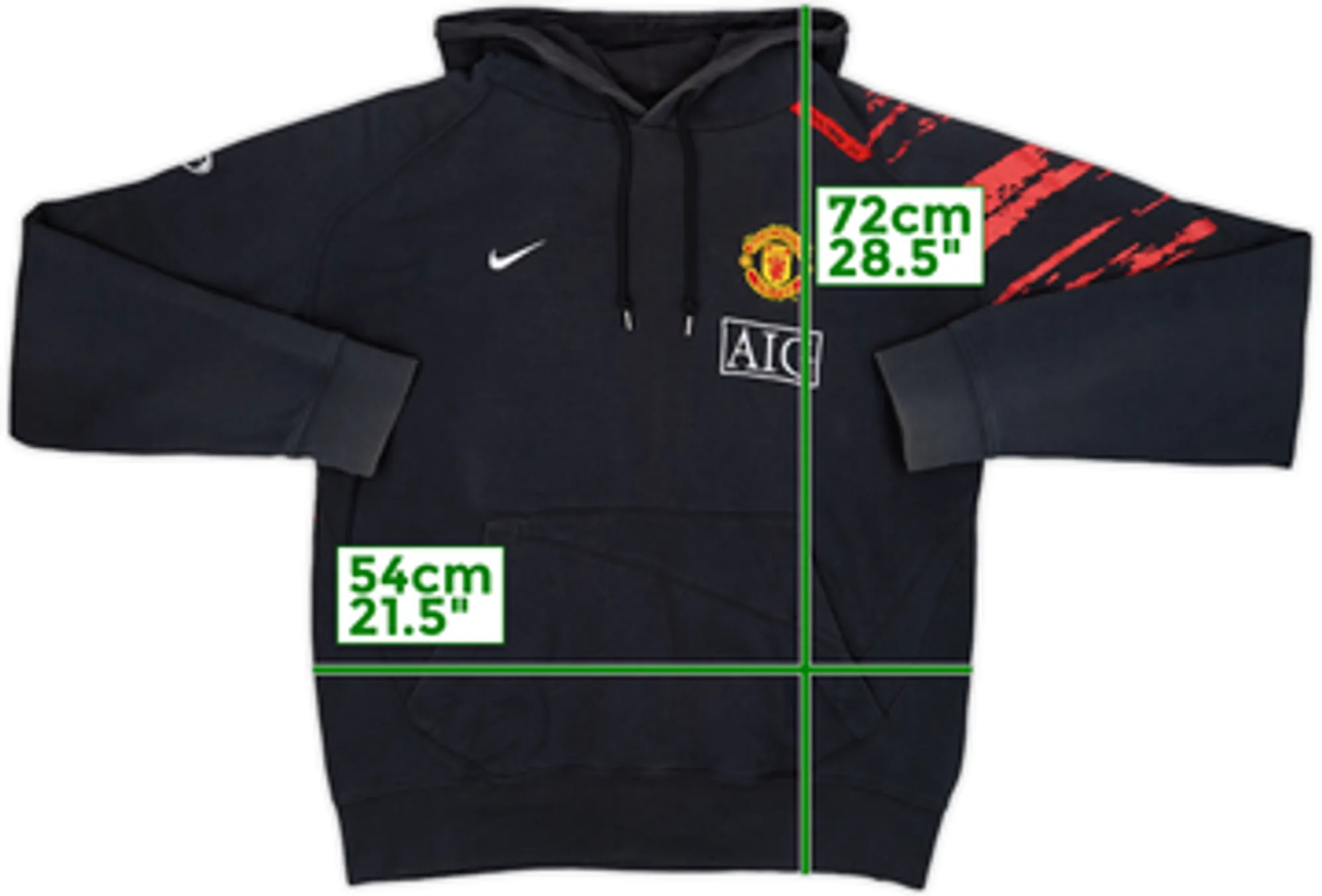 2007-08 Manchester United Nike Hoodie - 7/10 - (M)