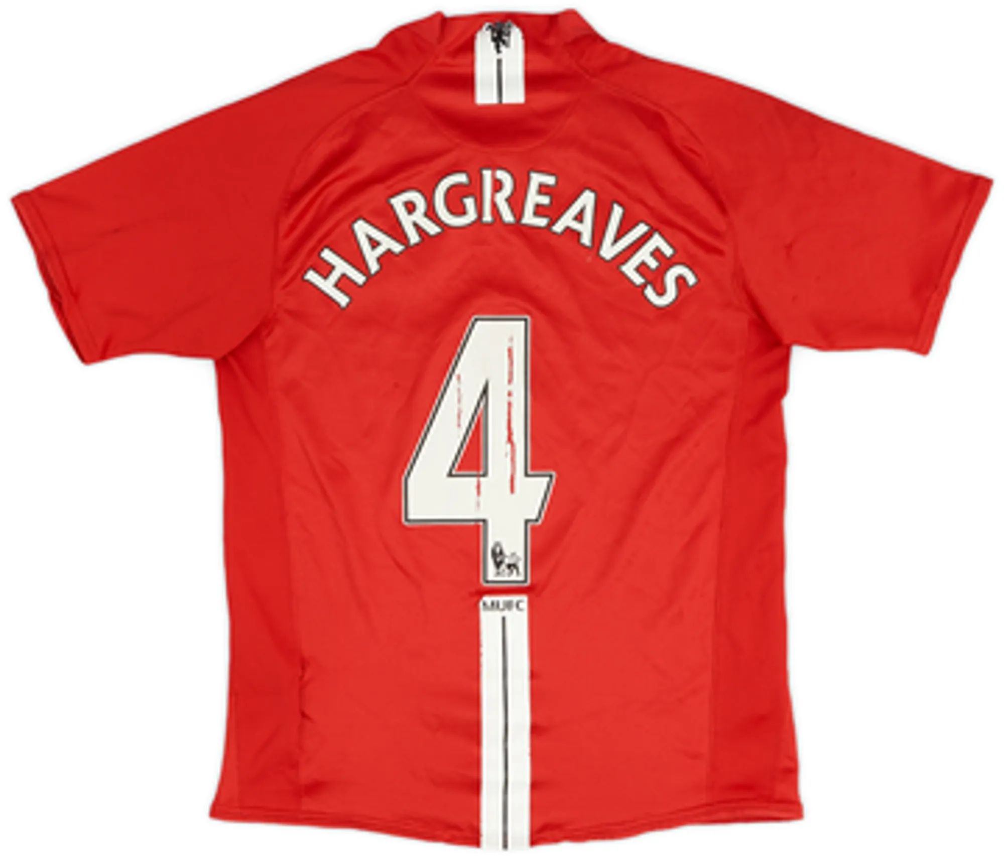 2007-09 Manchester United Home Shirt Hargreaves #4 - 4/10 - (S)