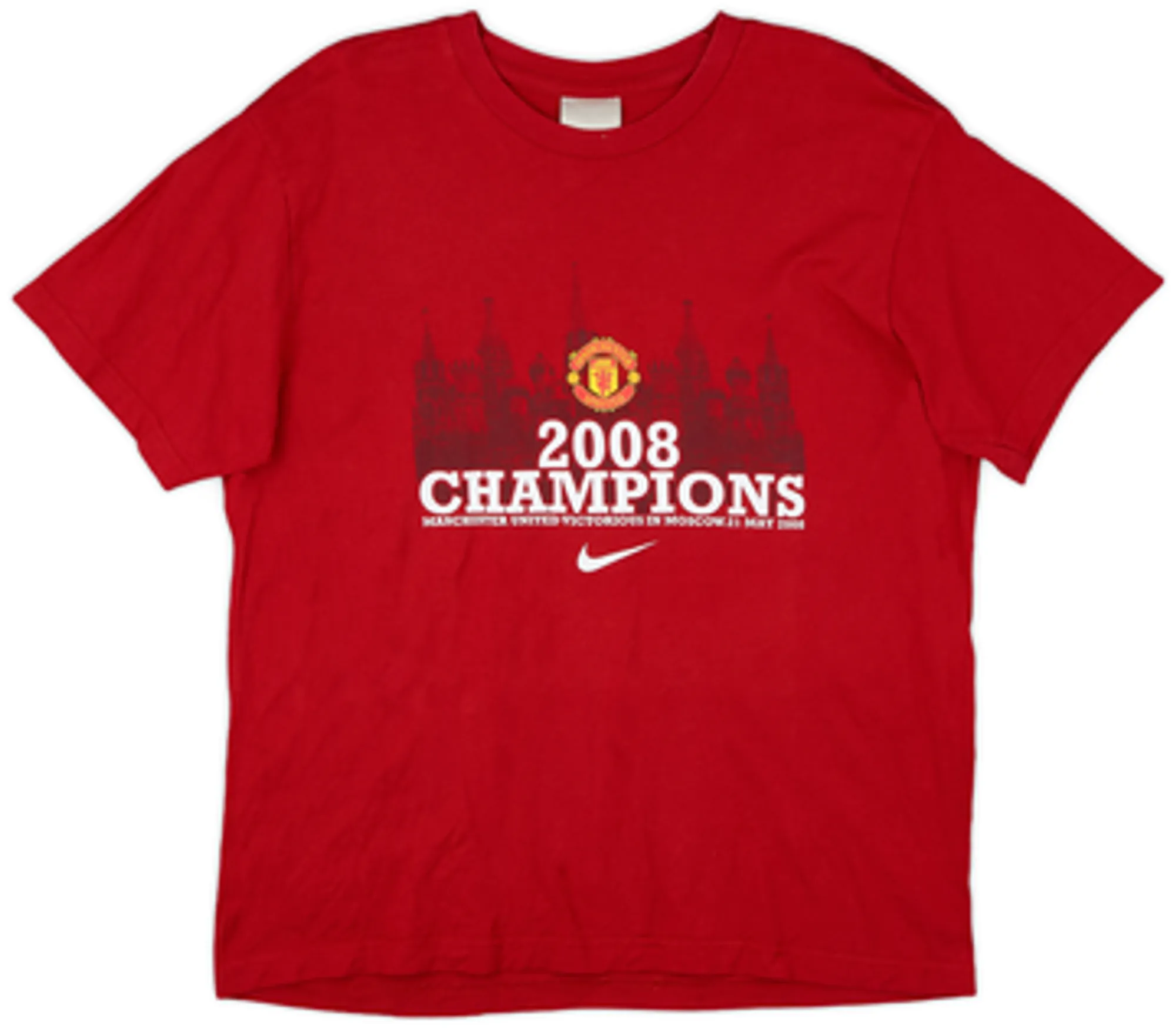 2008 Manchester United Nike '2008 Champions' Graphic Tee - 9/10 - (L)