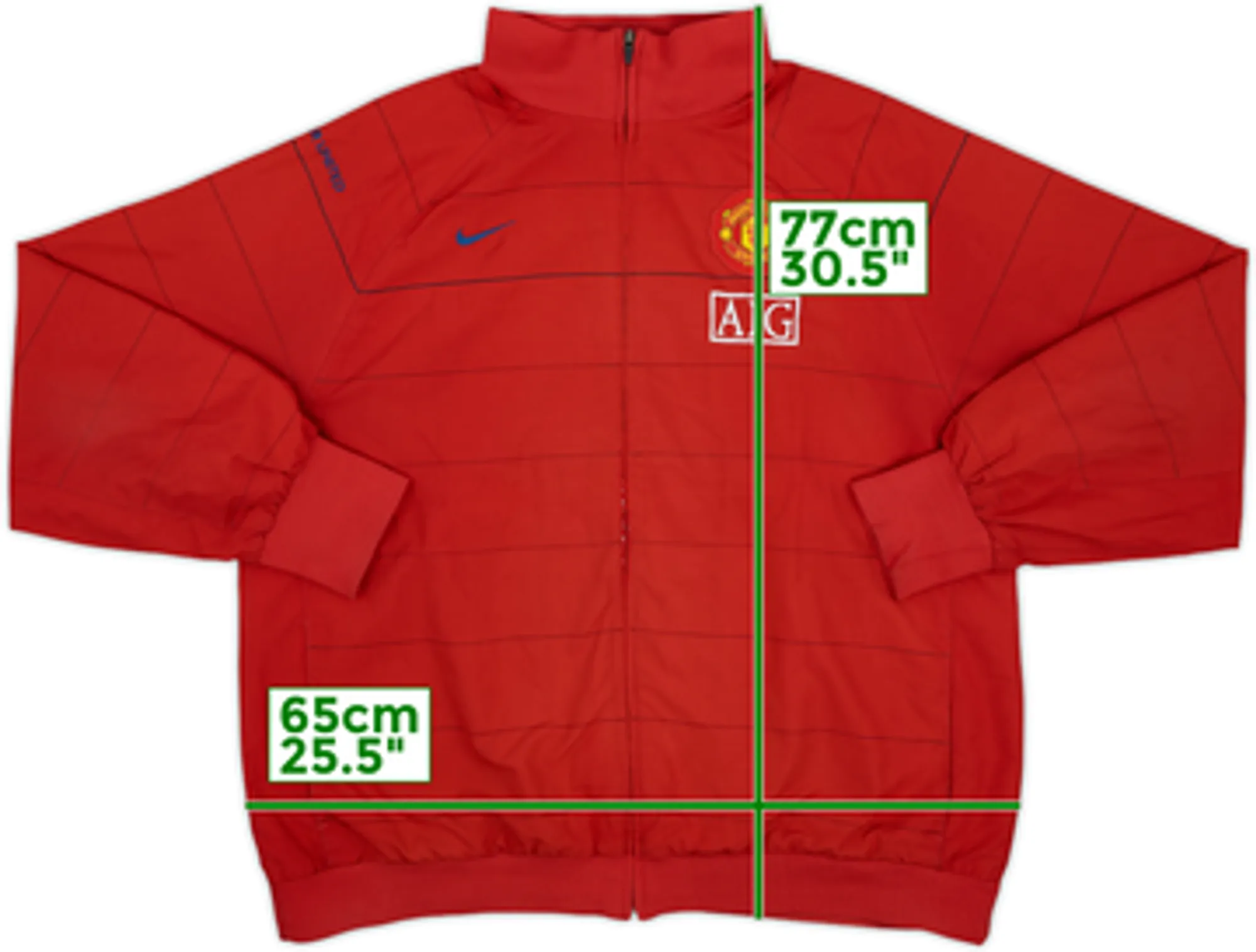 2008-09 Manchester United Nike Track Jacket - 6/10 - (L)