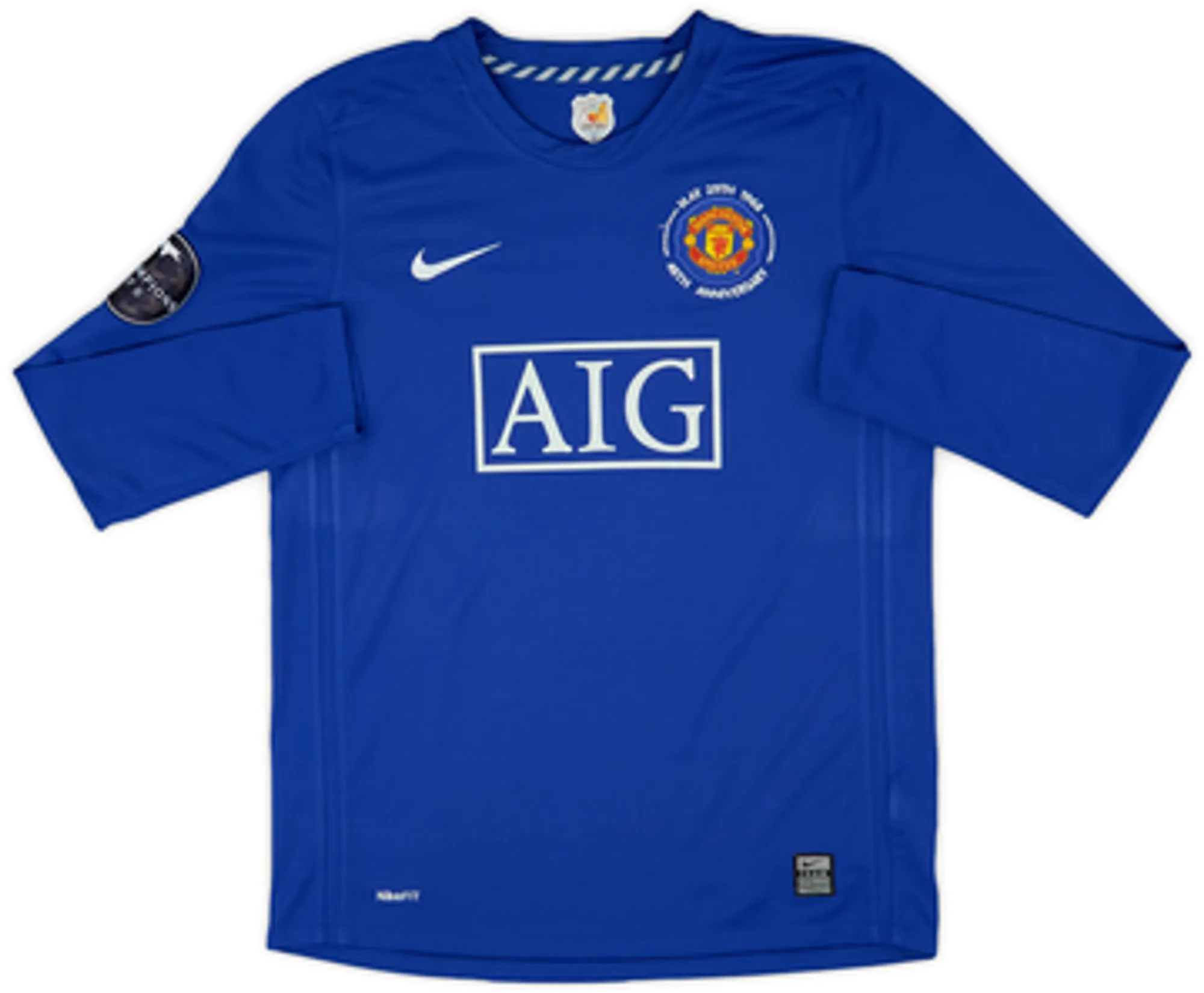 2008-09 Manchester United Third L/S Shirt Hargreaves #4 - 8/10 - (XL.Boys)
