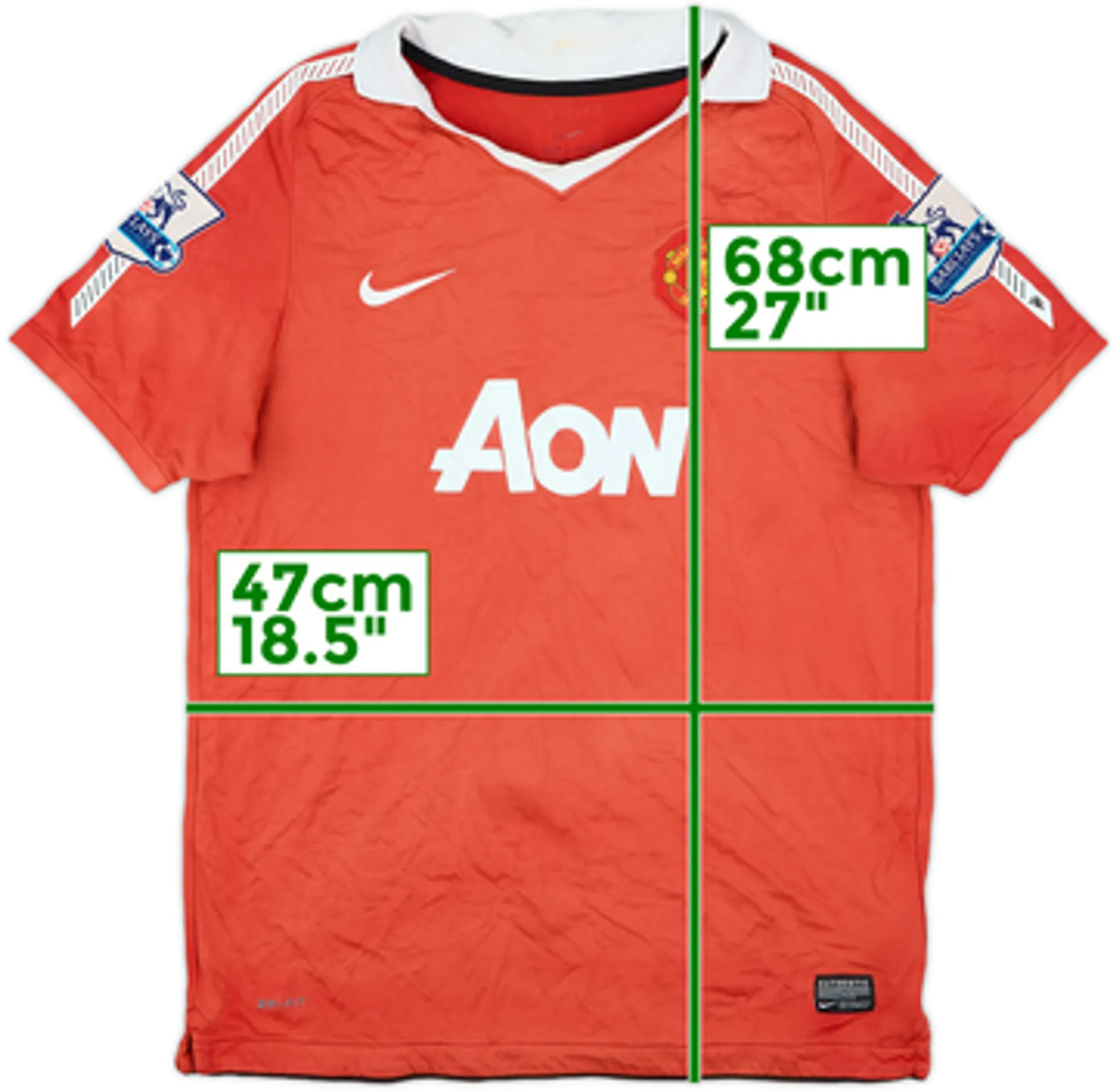 2010-11 Manchester United Home Shirt - 5/10 - (Women's L)