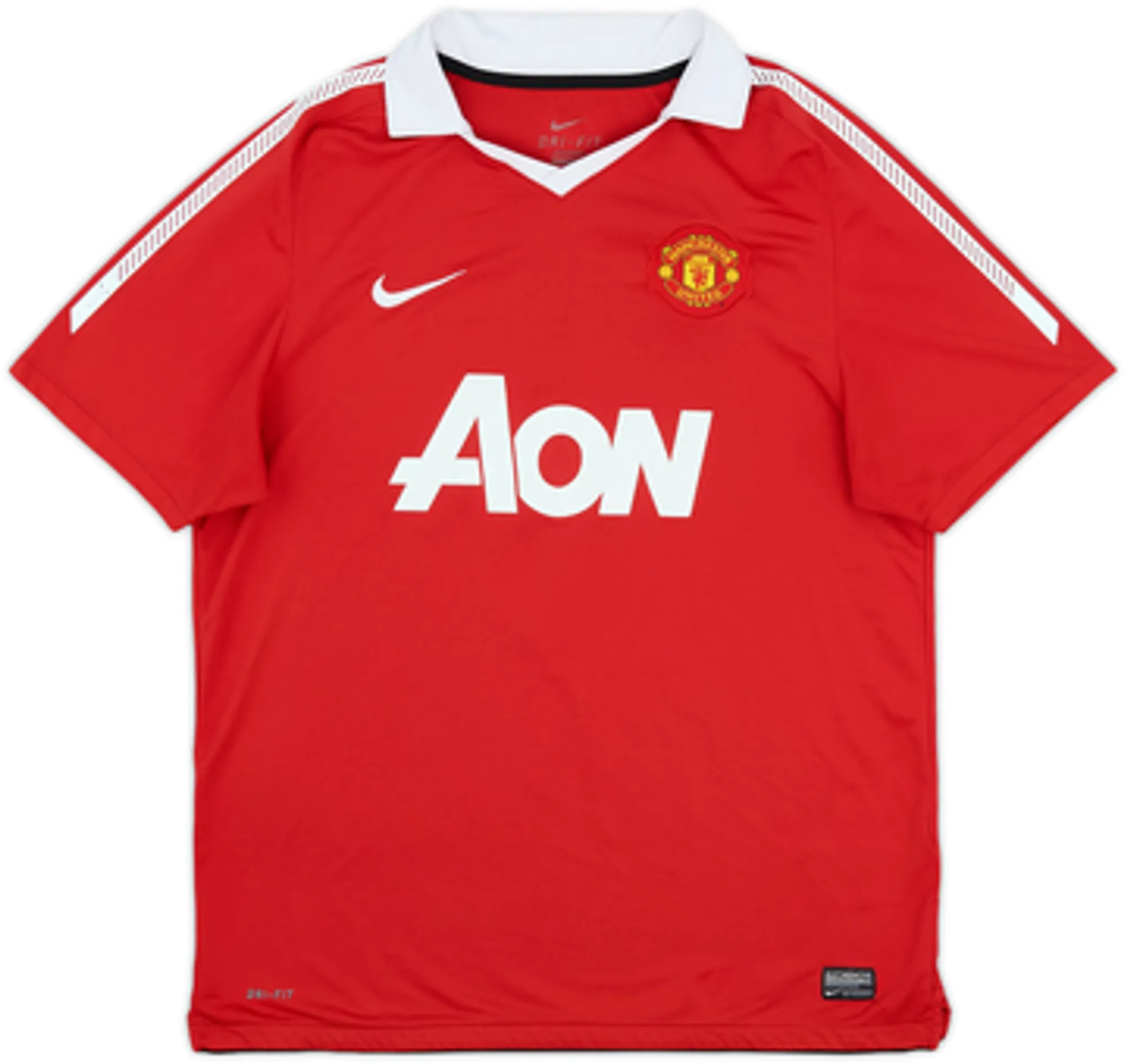 2010-11 Manchester United Home Shirt Evra #3 - 5/10 - (L)