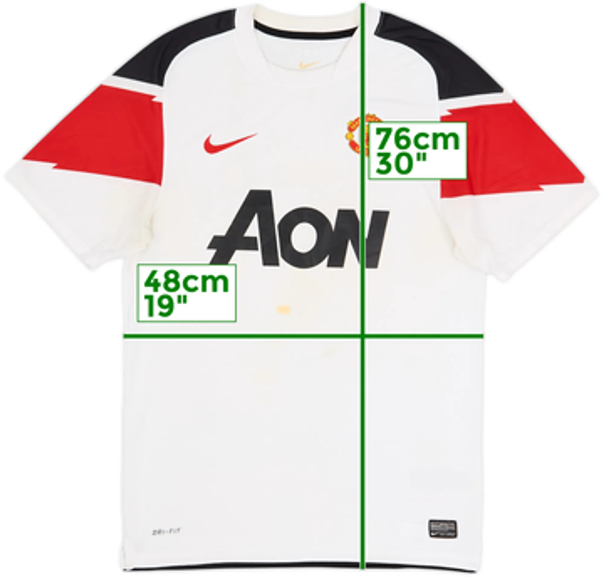 2010-12 Manchester United Away Shirt - 4/10 - (L)