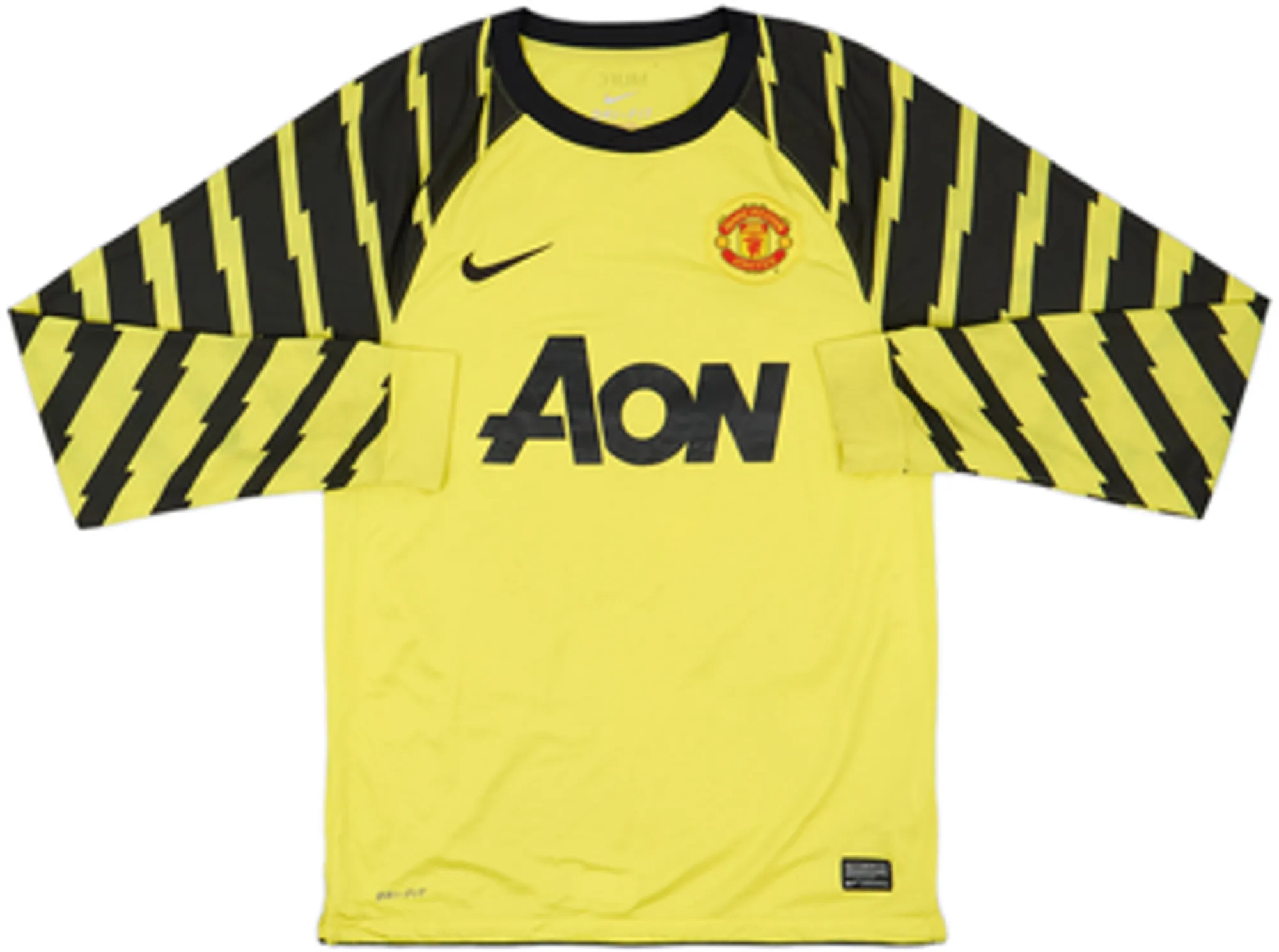 2010-11 Manchester United Yellow GK Shirt Van Der Sar #1 - 6/10 - (S)