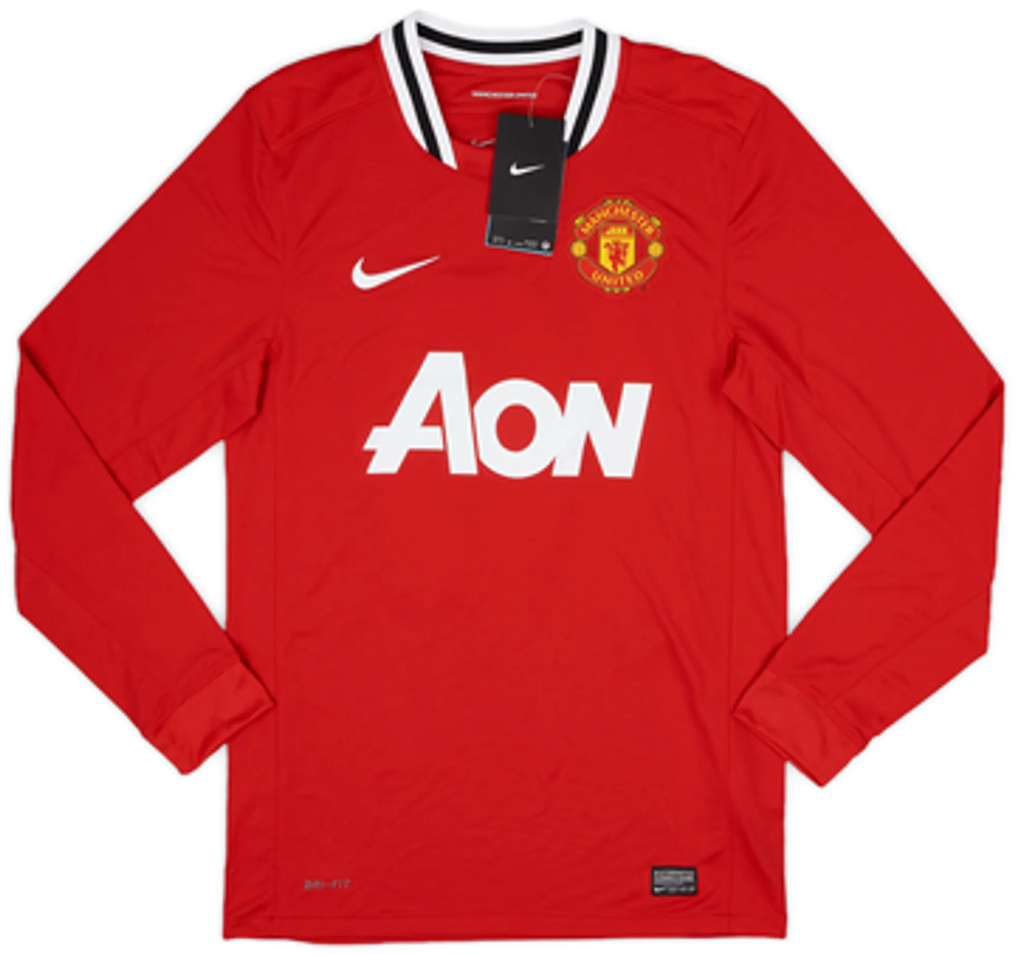2011-12 Manchester United Home L/S Shirt Rooney #10 (L)