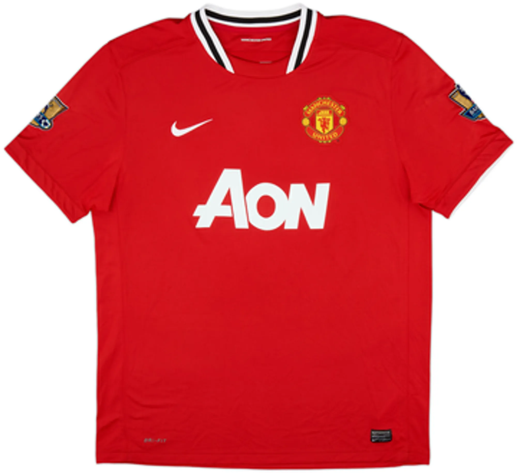 2011-12 Manchester United Home Shirt Evra #3 - 6/10 - (L)