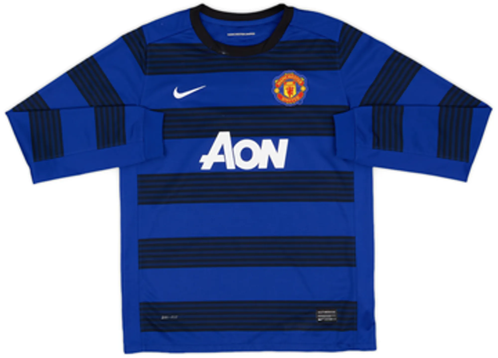2011-13 Manchester United Away L/S Shirt Young #18 - 8/10 - (XL.Boys)