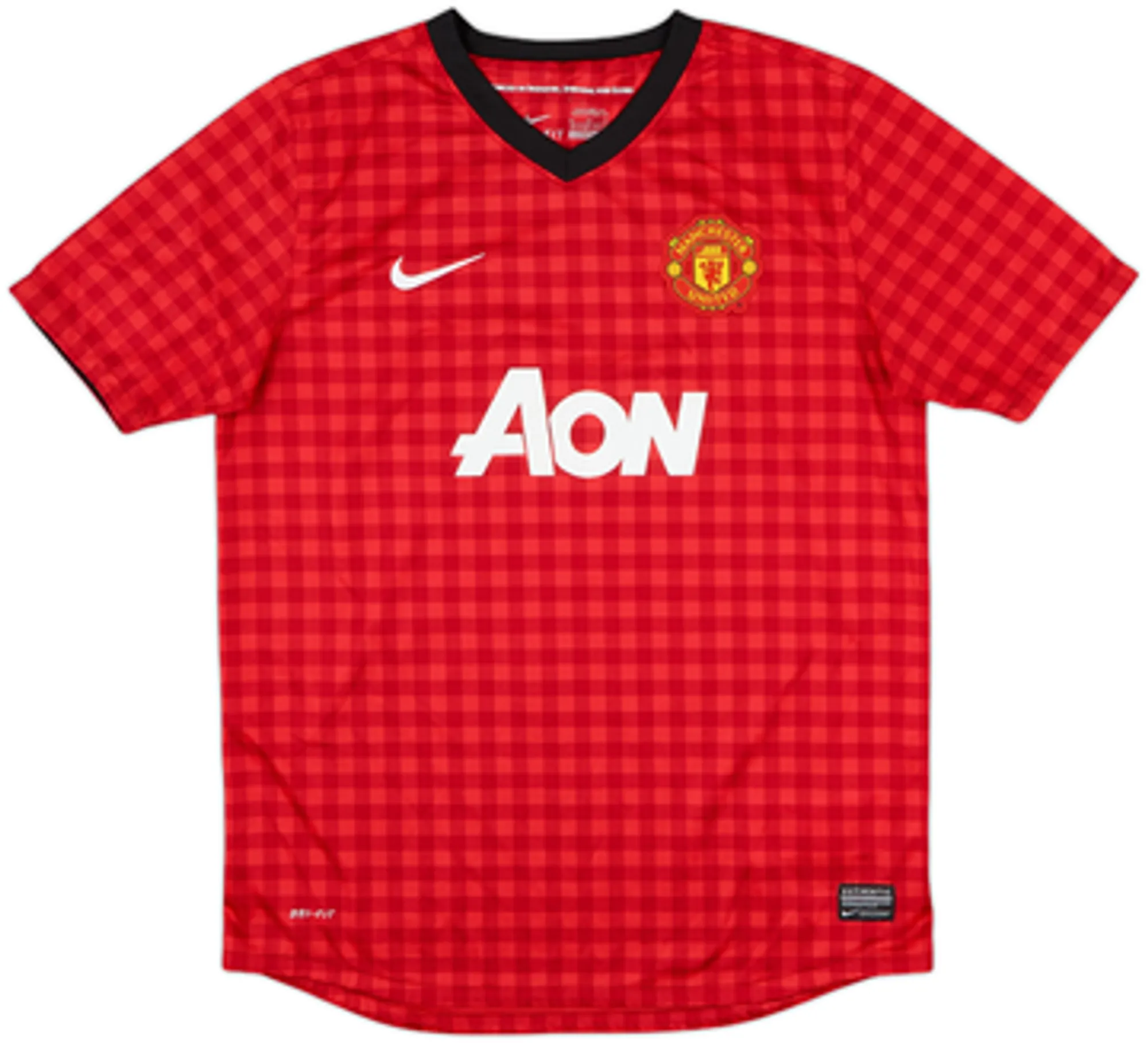 2012-13 Manchester United Home Shirt Young #18 - 7/10 - (XL.Boys)
