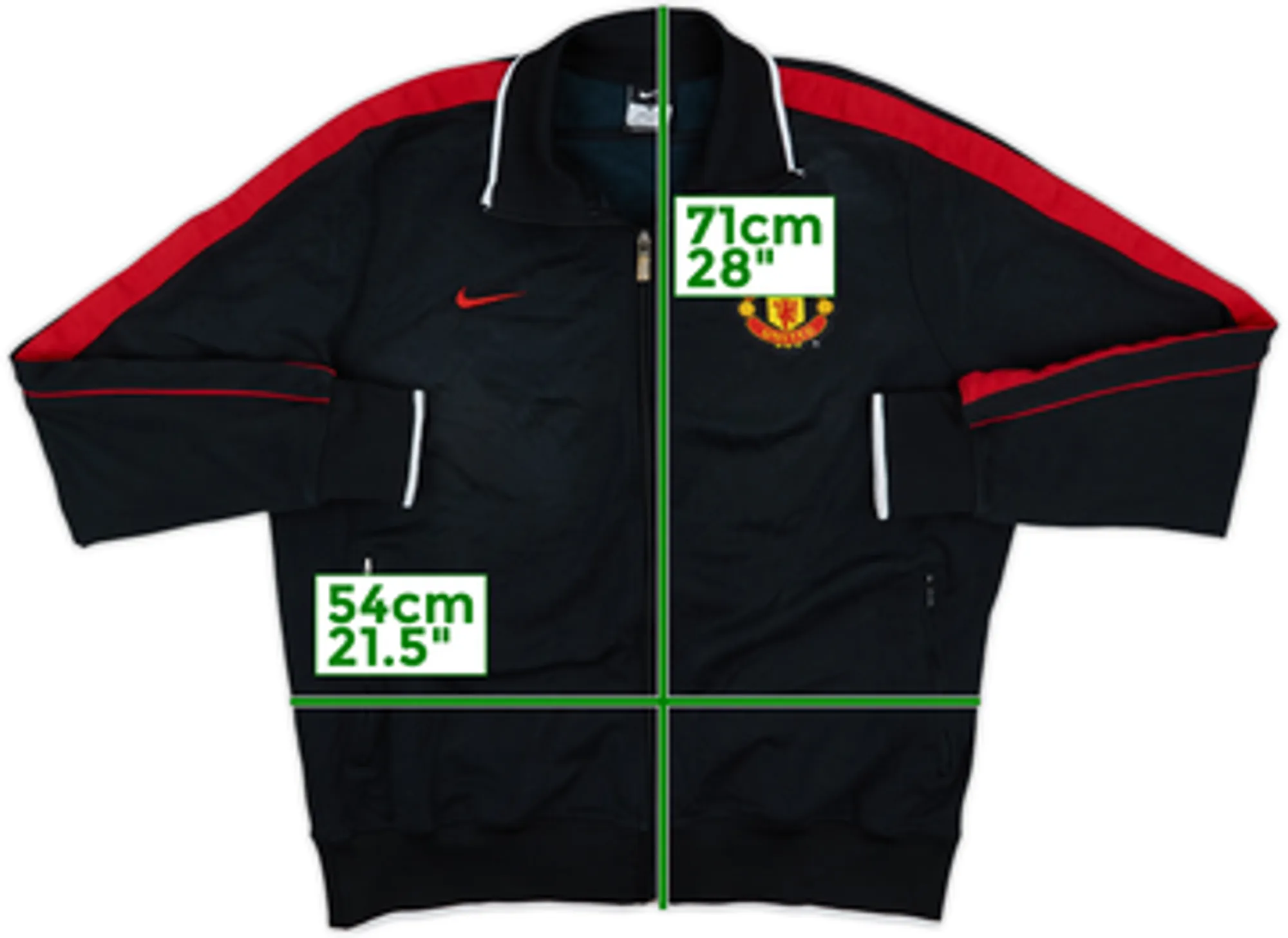 2012-13 Manchester United Nike N98 Track Jacket - 7/10 - (S)