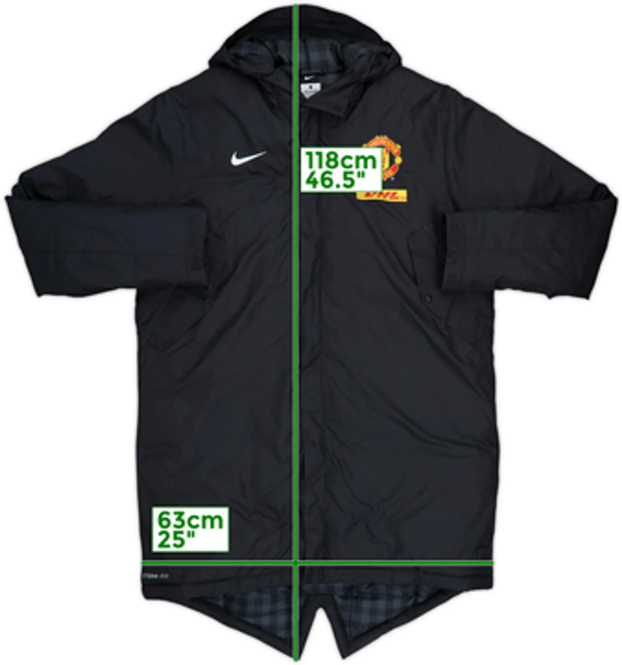 2012-13 Manchester United Nike Padded Bench Coat - 9/10 - (L)