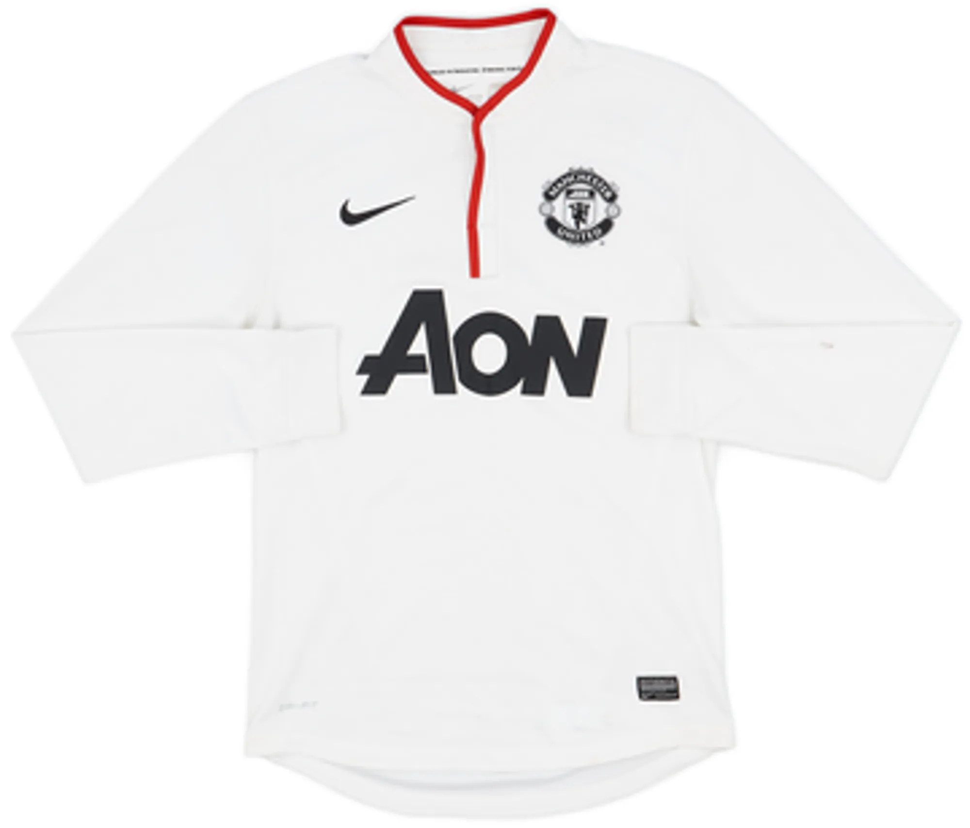 2012-14 Manchester United Away L/S Shirt Vidic #15 - 5/10 - (S)