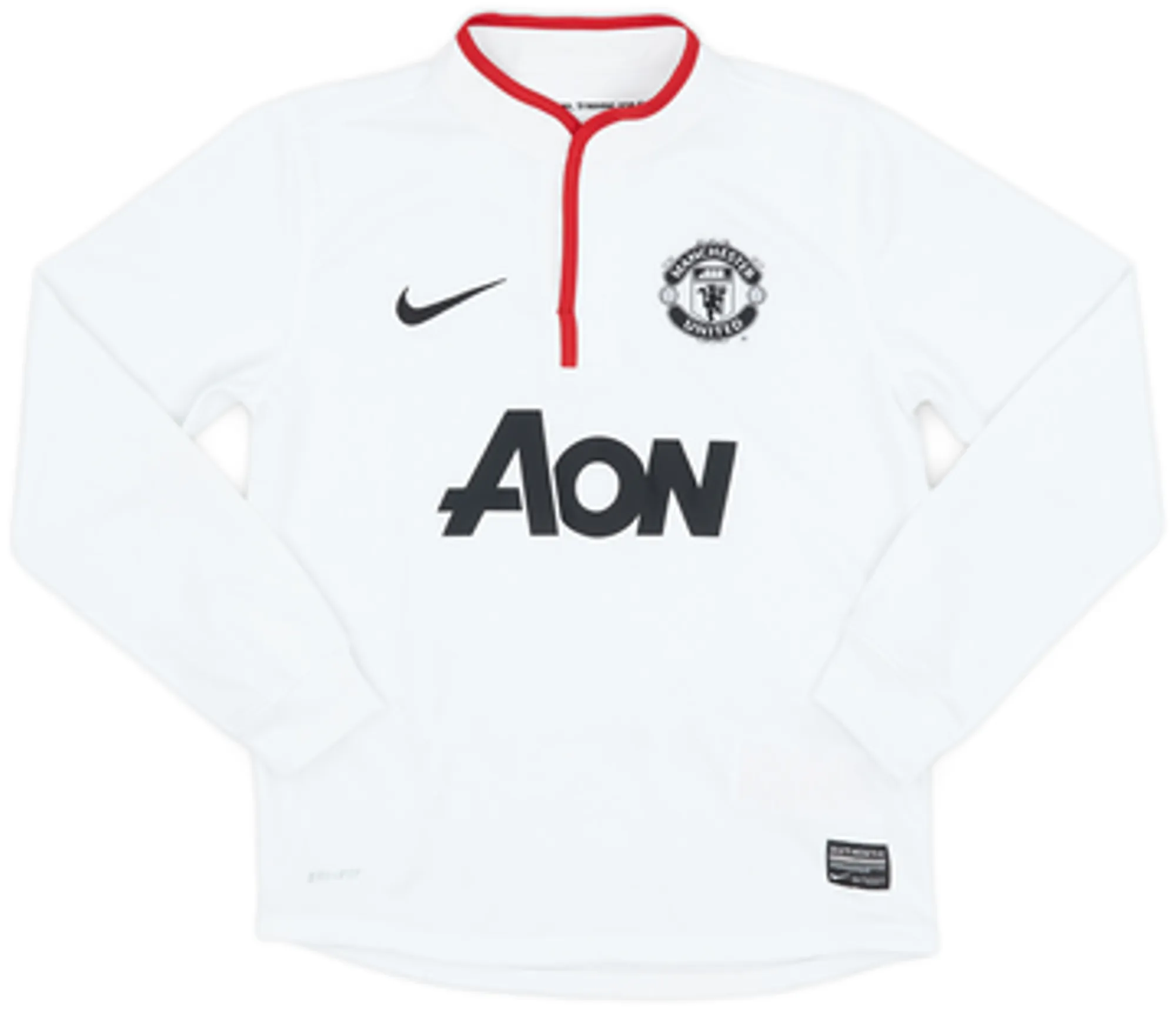 2012-14 Manchester United Away L/S Shirt Evans #6 - 9/10 - (S.Boys)