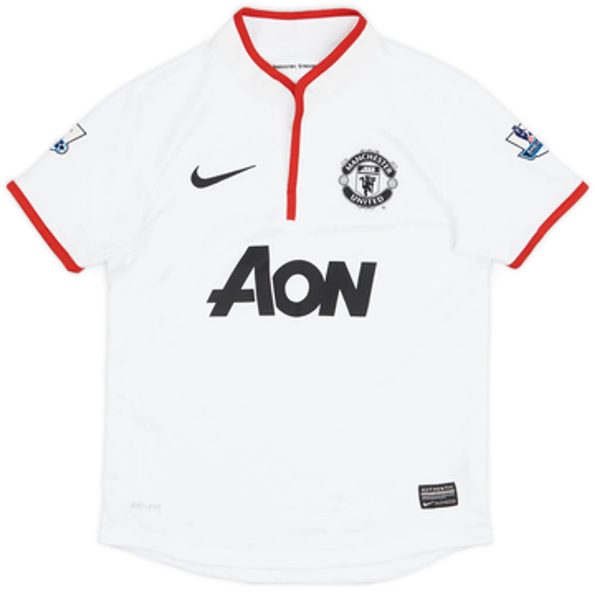2012-14 Manchester United Away Shirt Young #18 - 7/10 - (S.Boys)